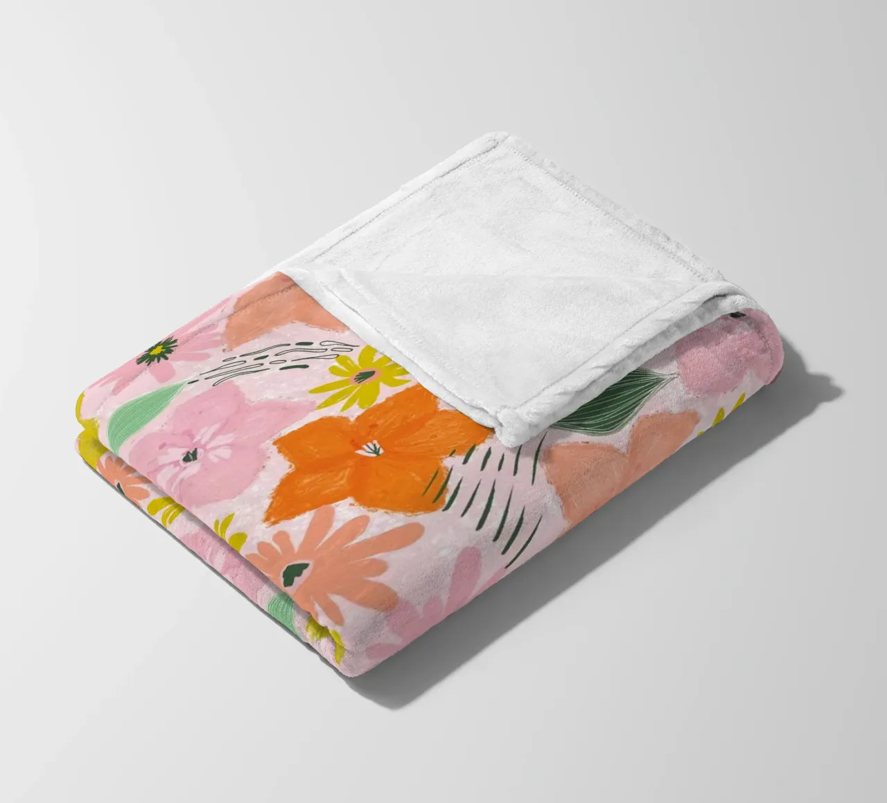Boho Blooms coperta in pile da nicigabrieldesigns