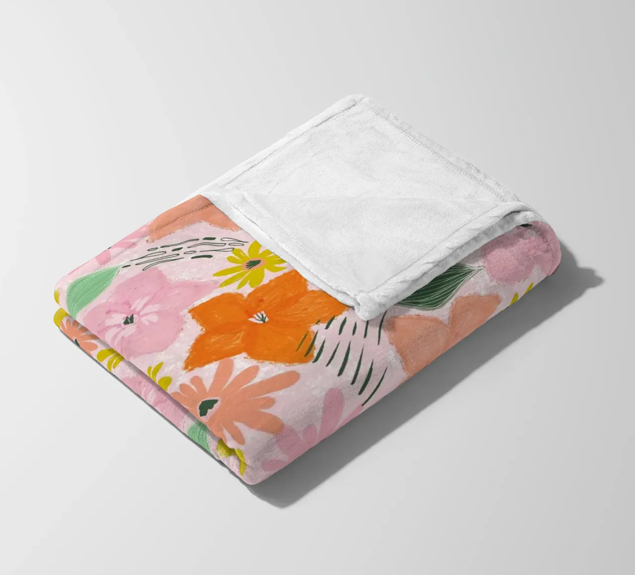 Boho Blooms coperta in pile da nicigabrieldesigns