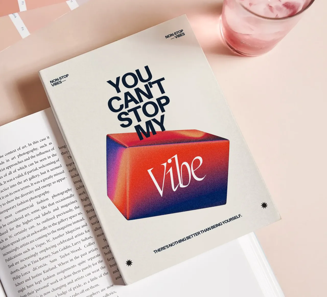 YOU CANT‘T STOP MY VIBE notebook by Einfach Uebel