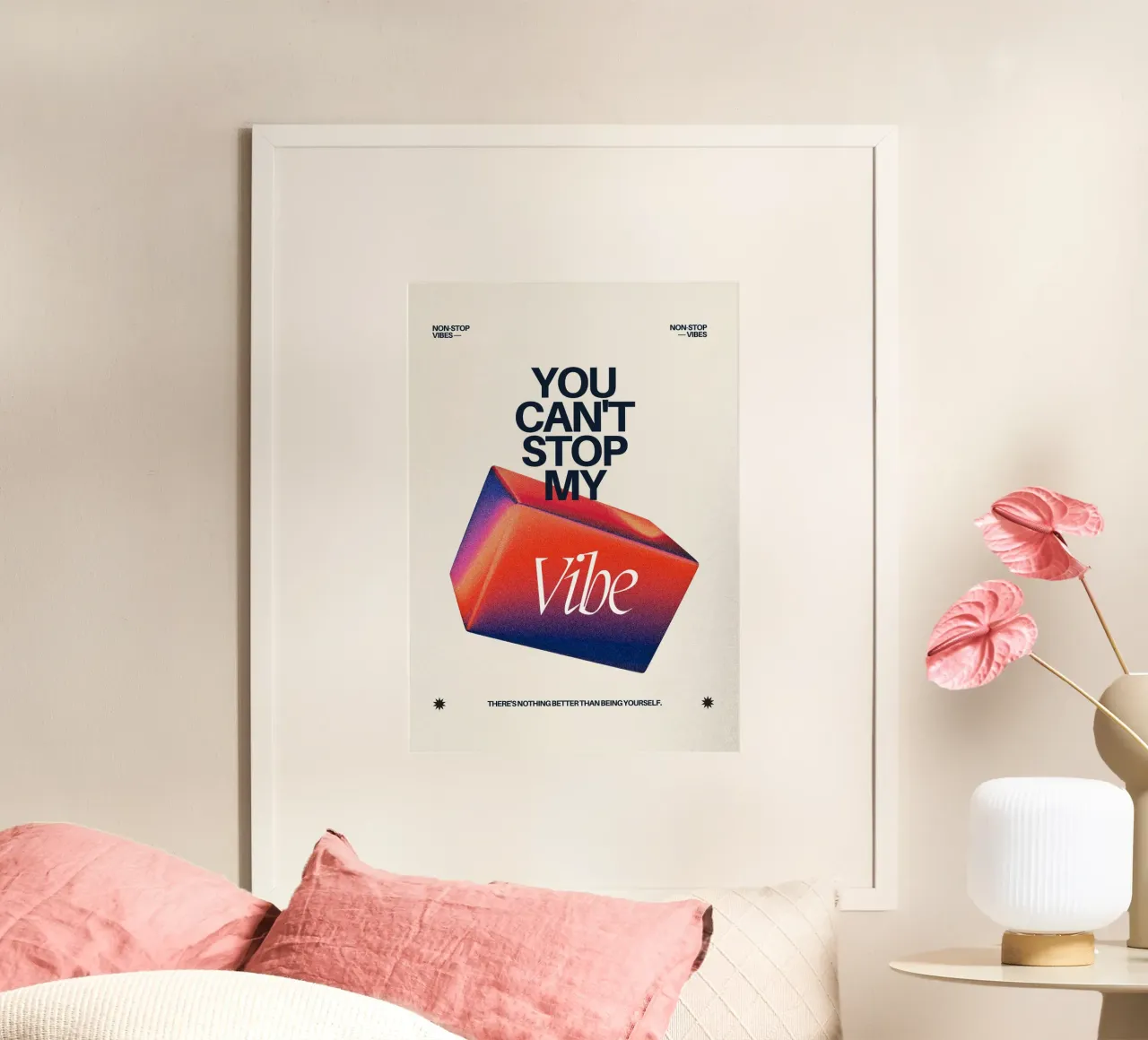 YOU CANT‘T STOP MY VIBE carta hahnemühle da Einfach Uebel