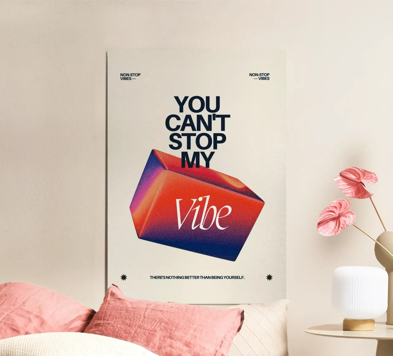 YOU CANT‘T STOP MY VIBE carta hahnemühle da Einfach Uebel