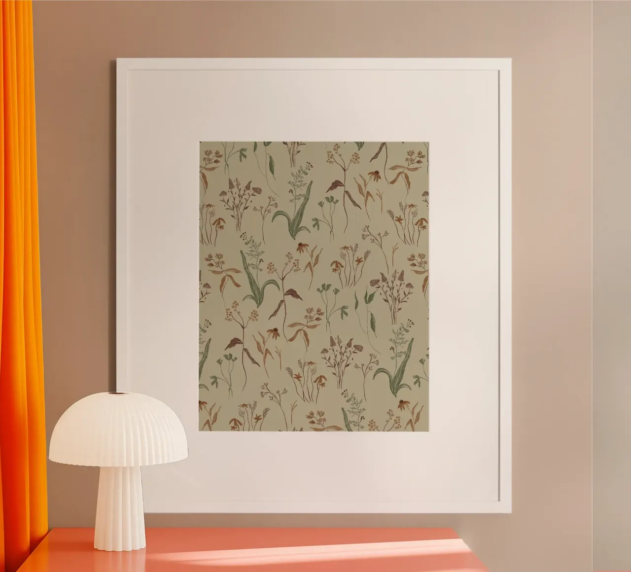 Natura calma poster con telaio in plastica da nicigabrieldesigns