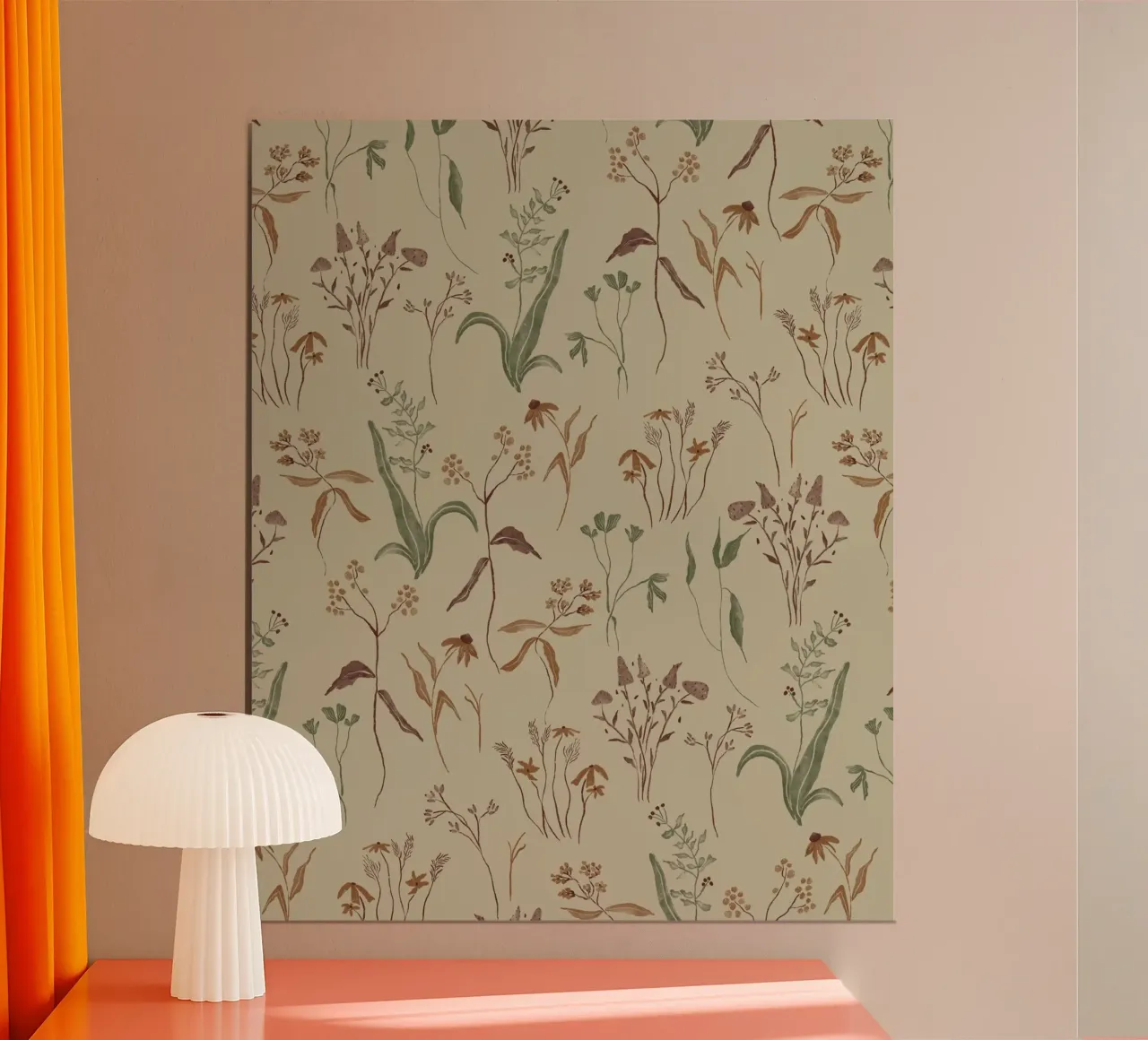 Natura calma poster con telaio in plastica da nicigabrieldesigns