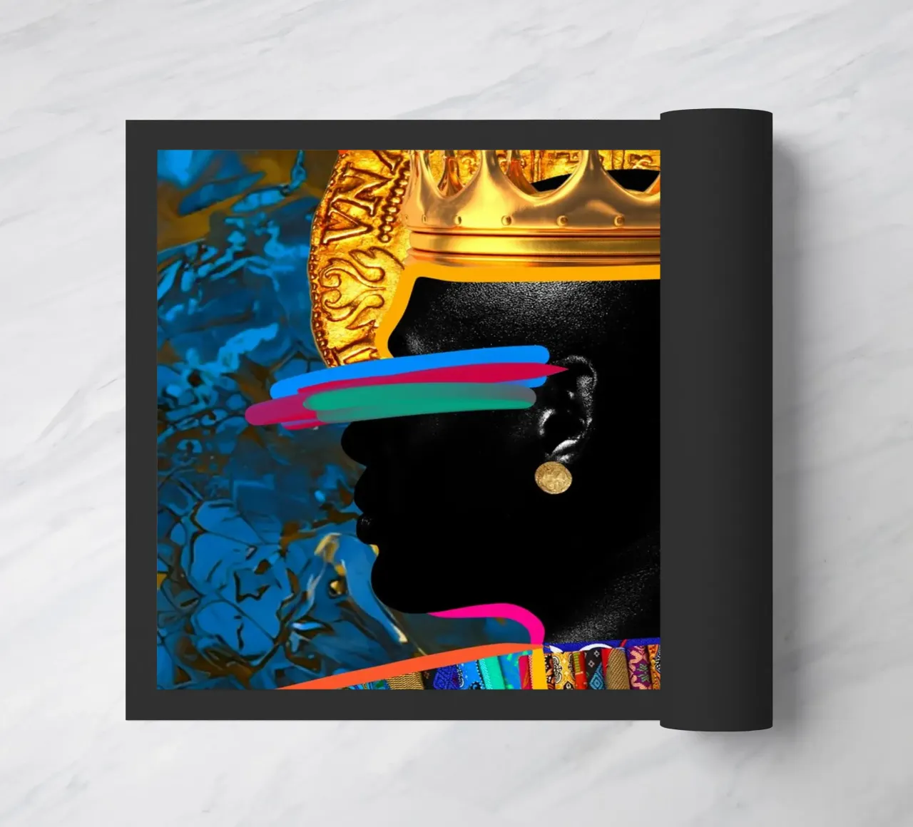 Afro Constellation deurmat van Mathudace Créas