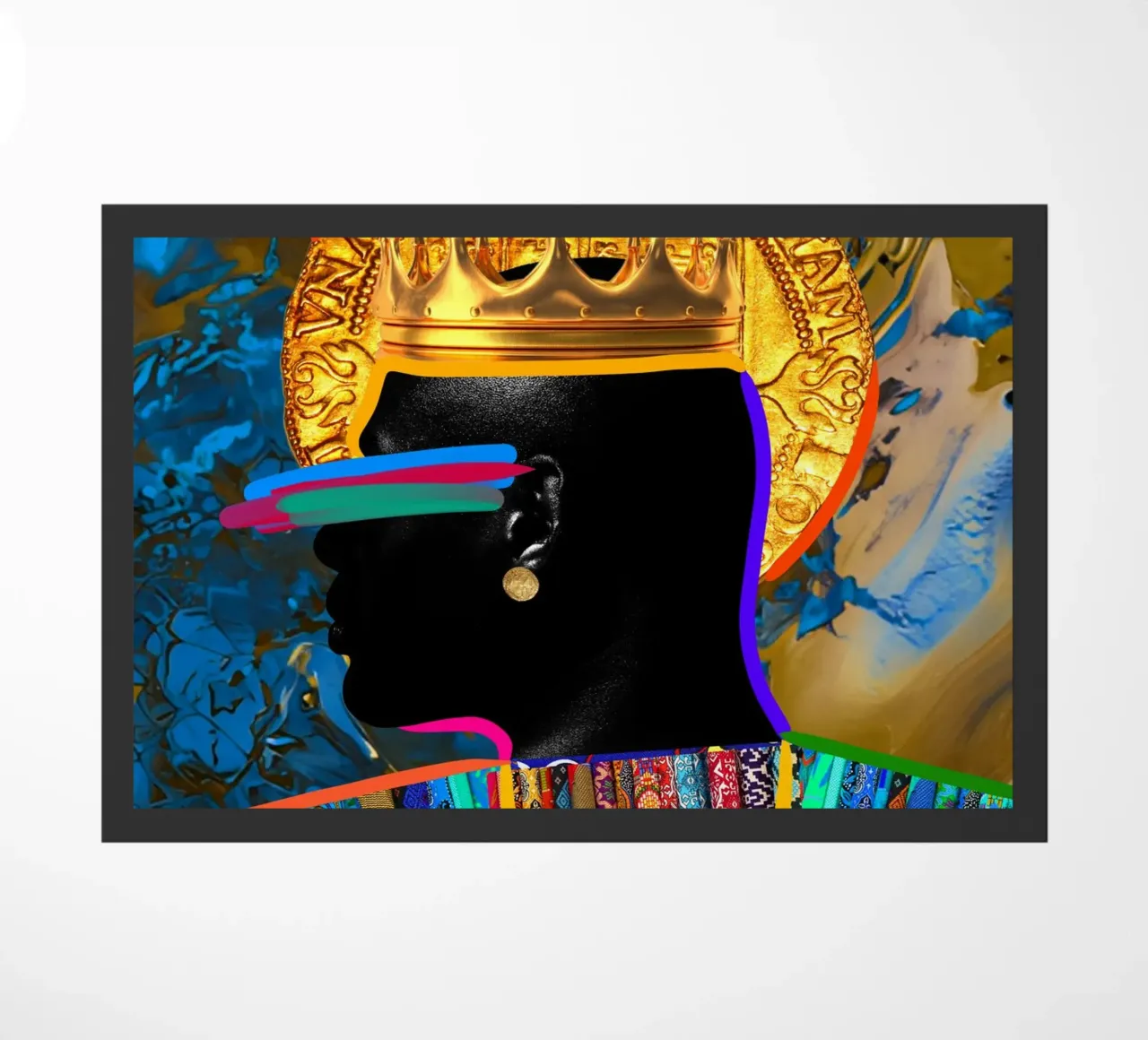 Afro Constellation deurmat van Mathudace Créas