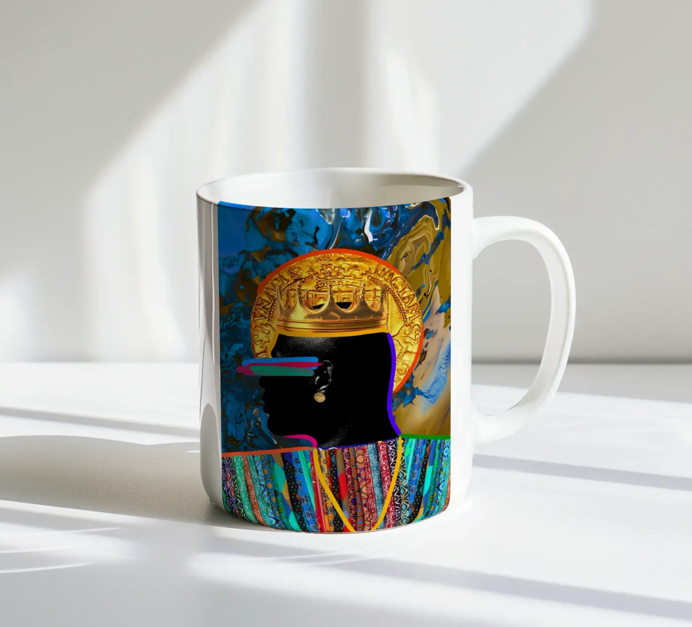 Afro Constellation ceramic mug by Mathudace Créas