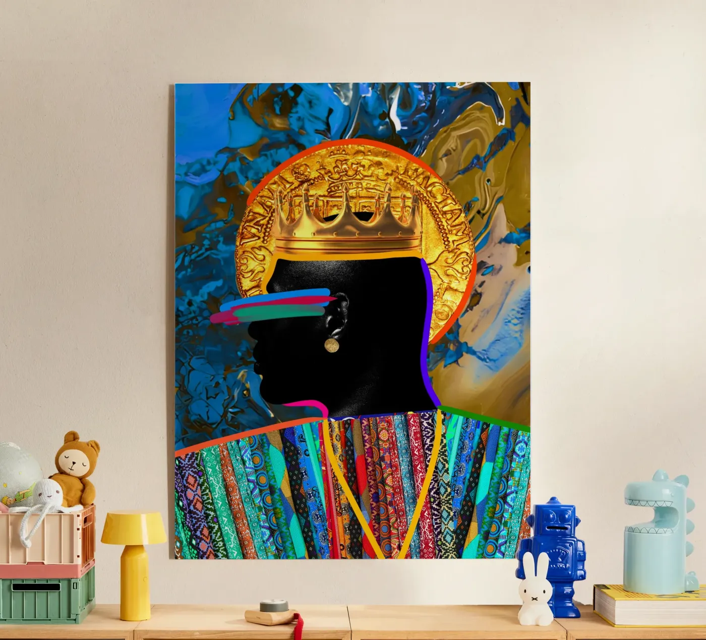 Afro Constellation Acryl-Glas von Mathudace Créas