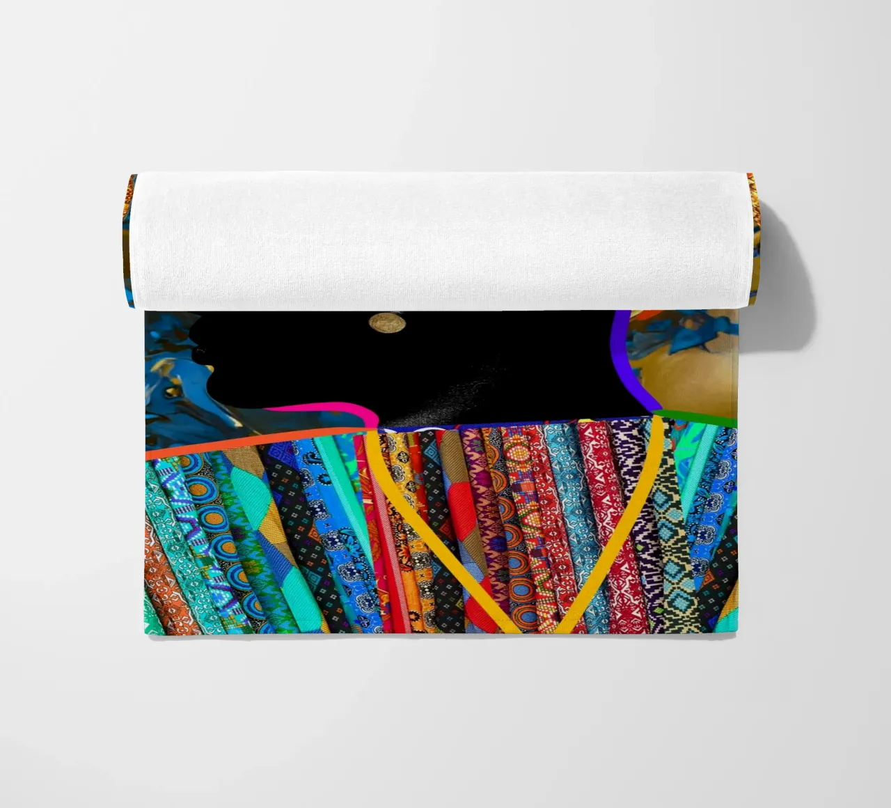 Afro Constellation telo mare da Mathudace Créas