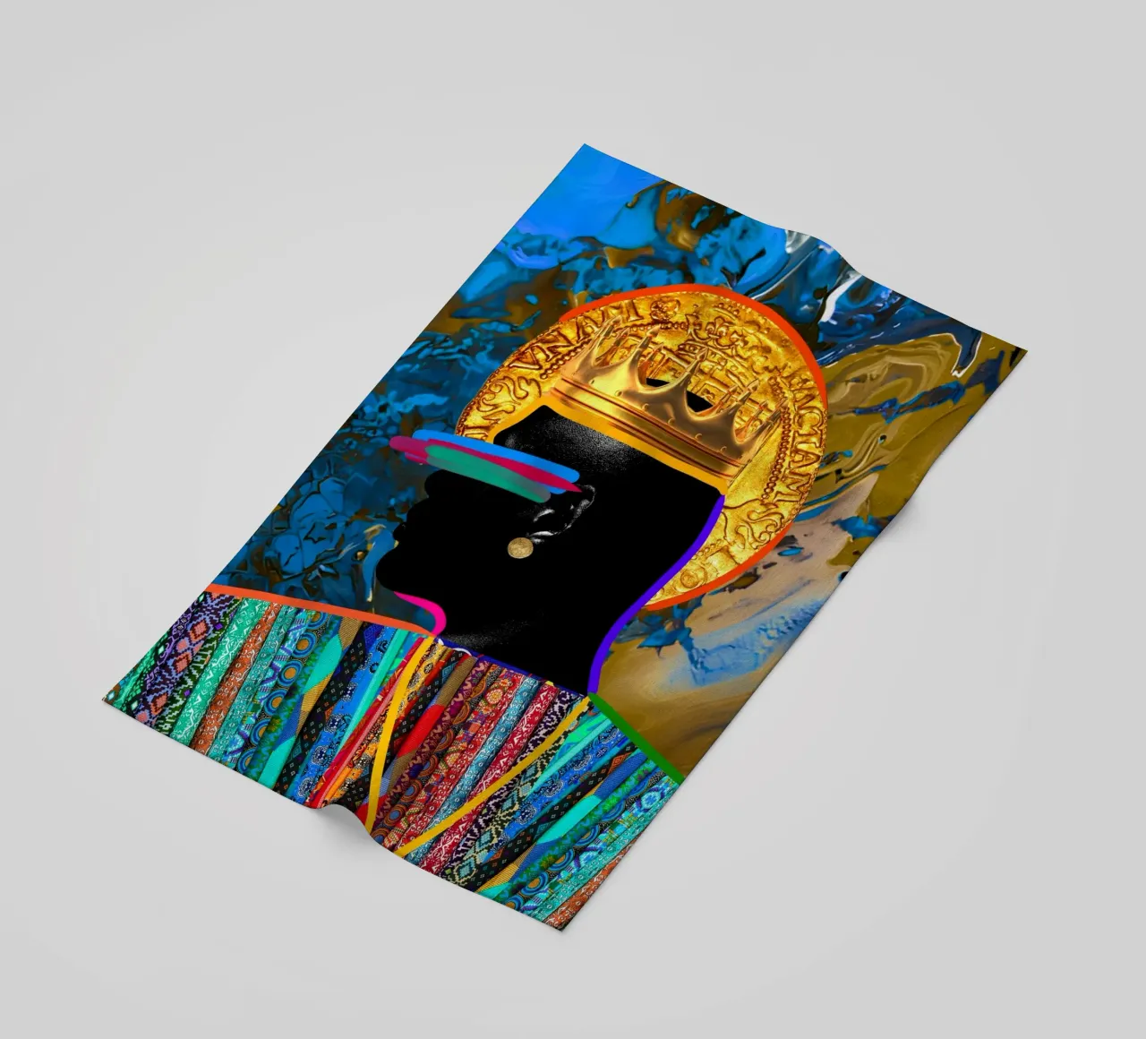 Afro Constellation telo mare da Mathudace Créas