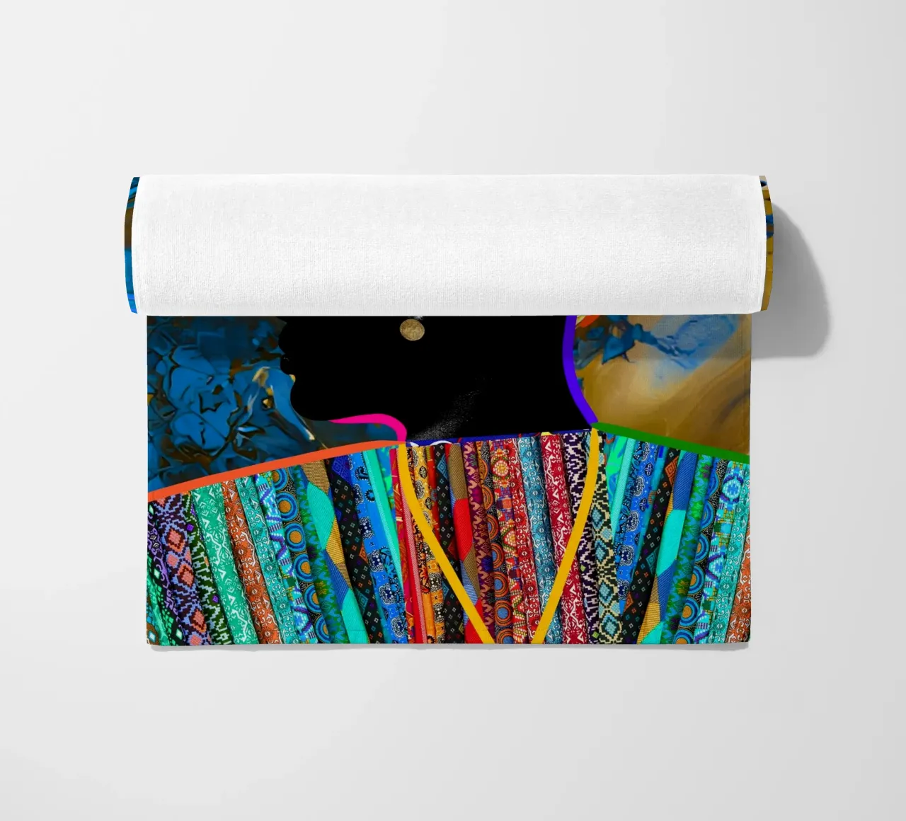 Afro Constellation telo mare da Mathudace Créas