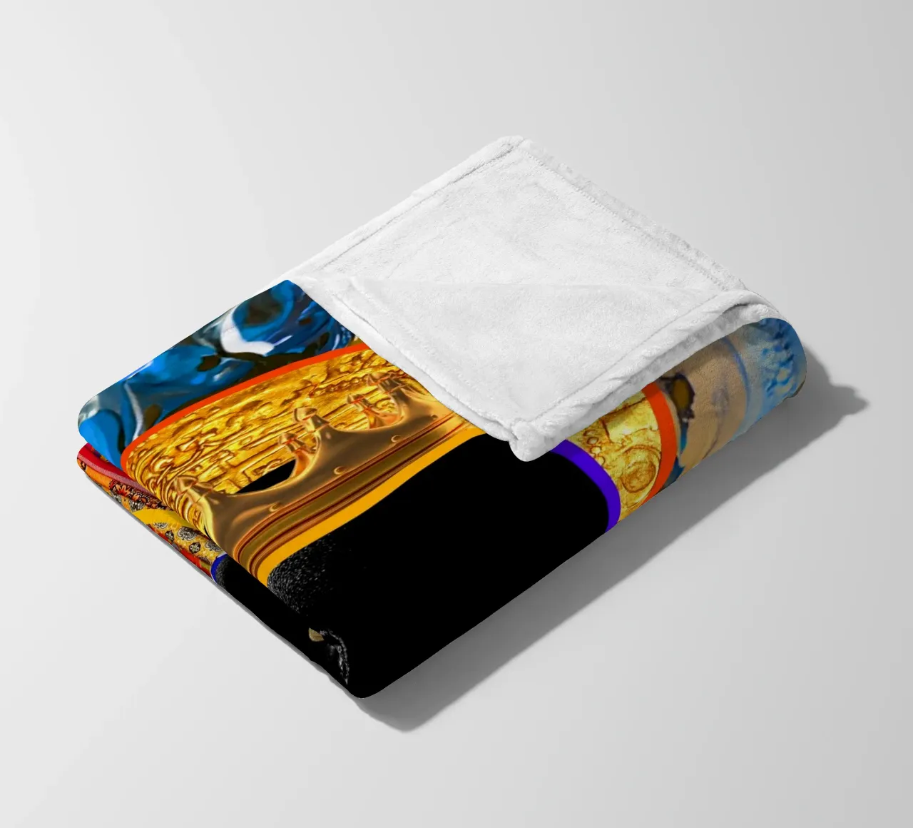 Afro Constellation fleece blanket by Mathudace Créas
