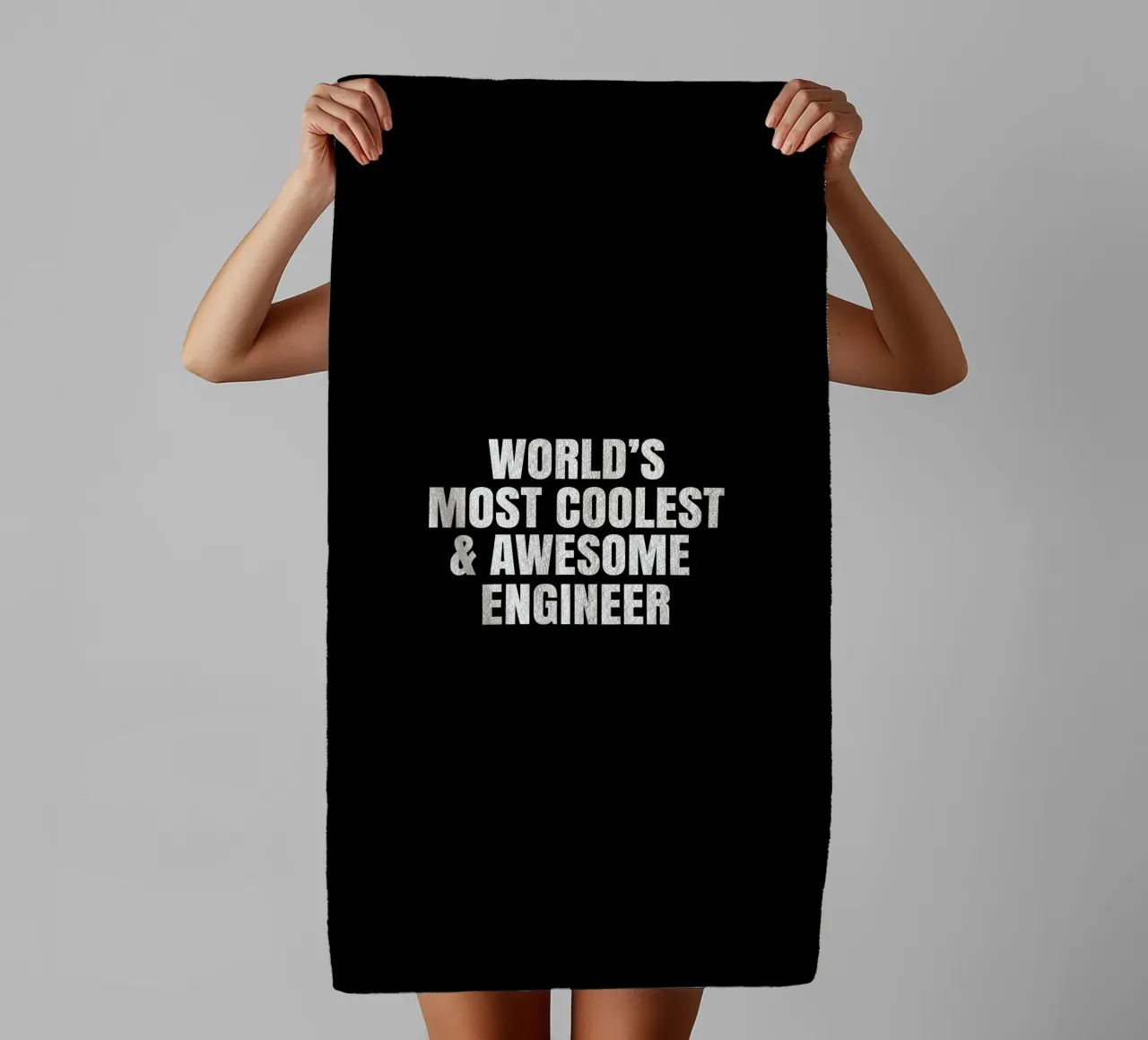 World's most coolest and awesome engineer asciugamano da bagno da happieeagle