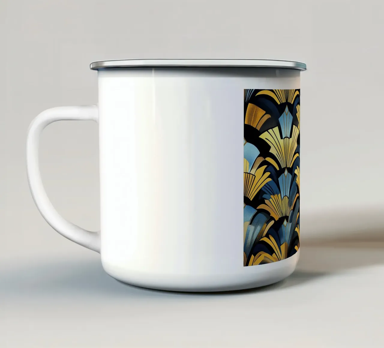 Art déco tazza in smalto da Nikis Art Studio