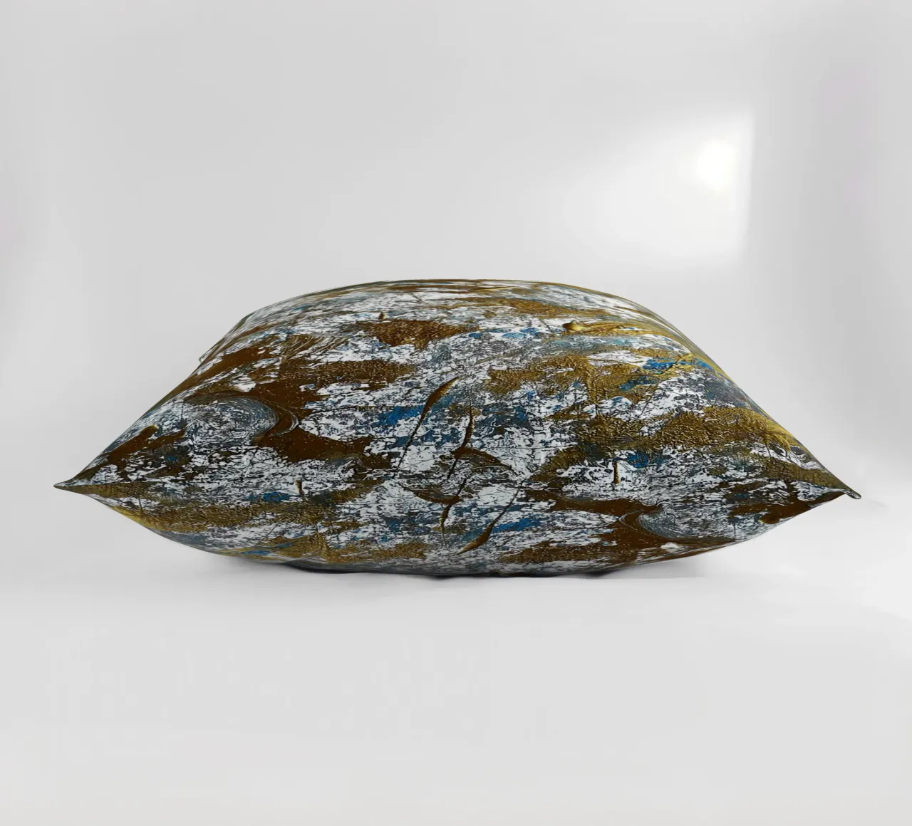 IDEAL GIFT 91 decorative cushion by Thierry Vobmann Abstract painting