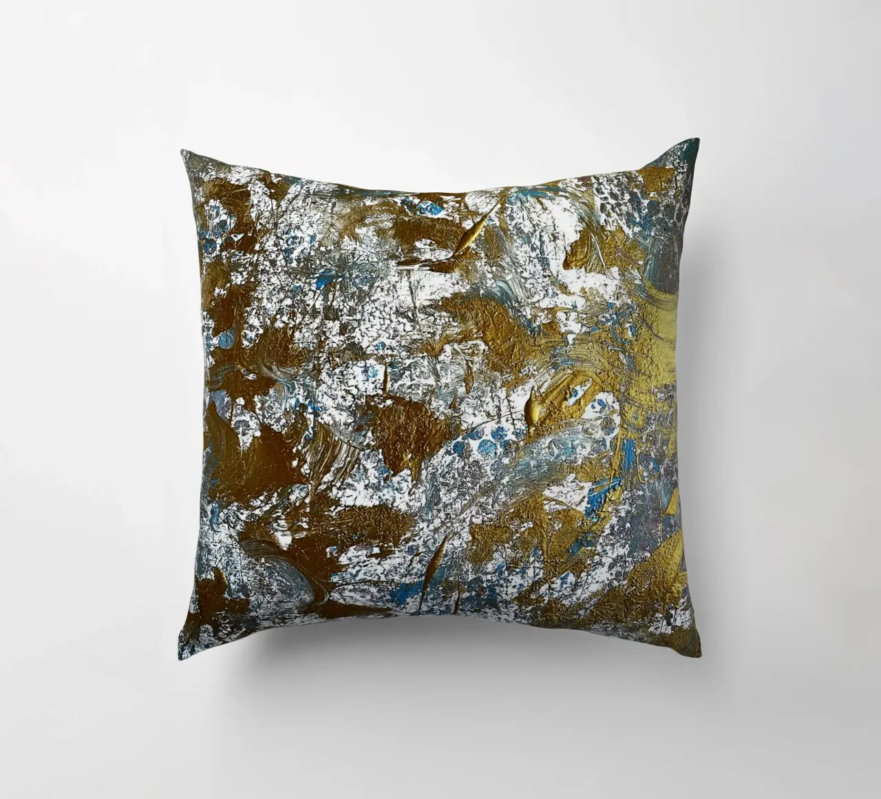 IDEAL GIFT 91 decorative cushion by Thierry Vobmann Abstract painting