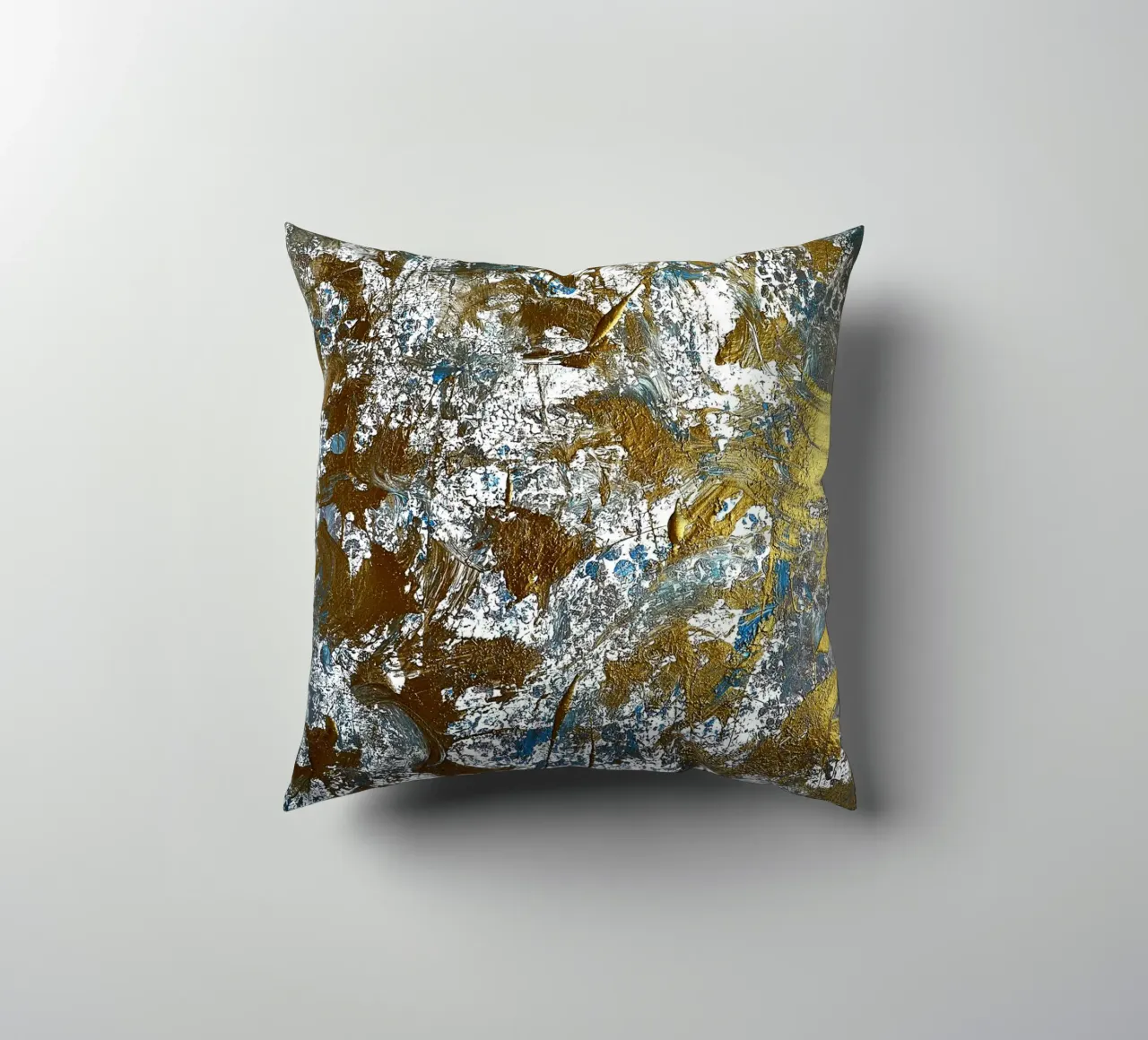 IDEAL GIFT 91 decorative cushion by Thierry Vobmann Abstract painting