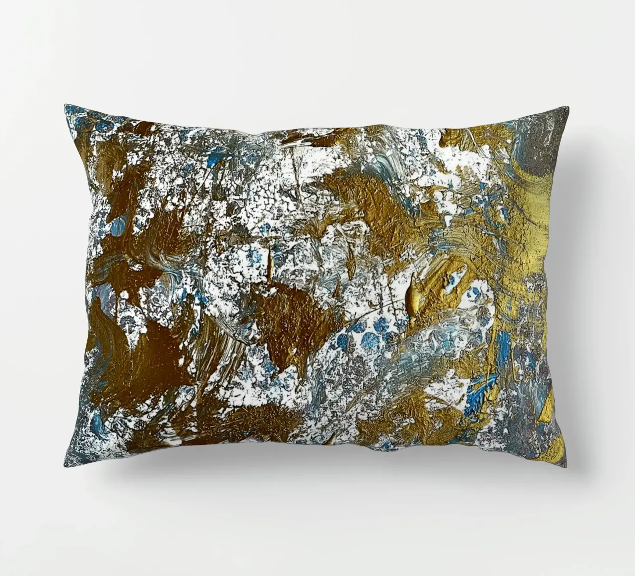 IDEAL GIFT 91 decorative cushion by Thierry Vobmann Abstract painting