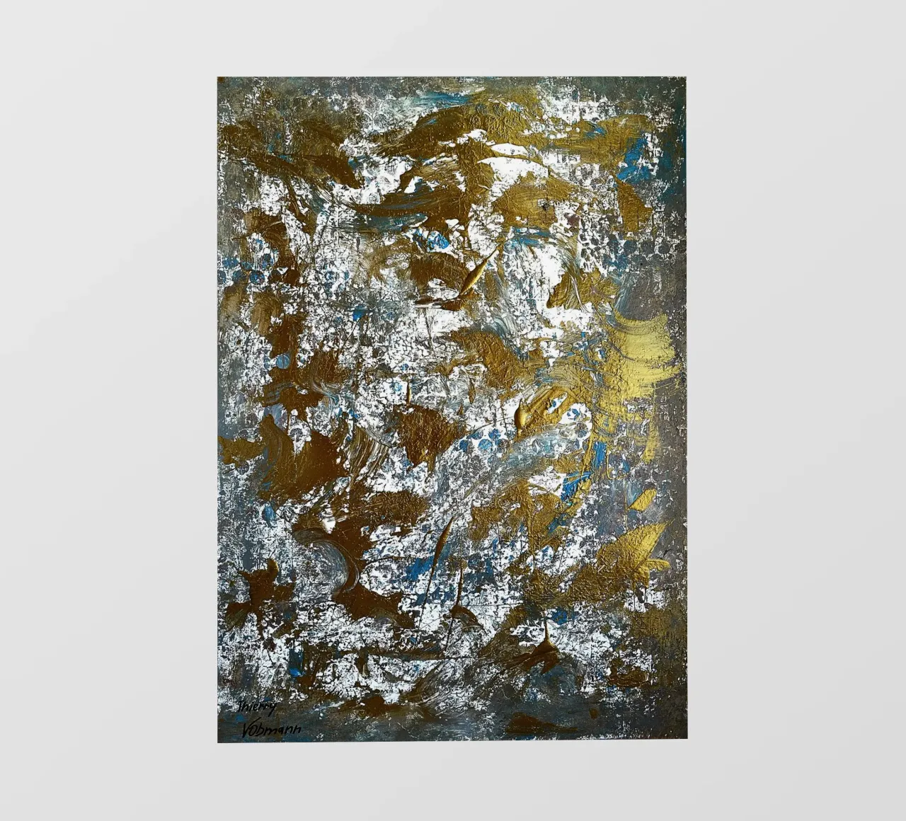 IDEAL GIFT 91 telo in pvc da Thierry Vobmann Abstract painting