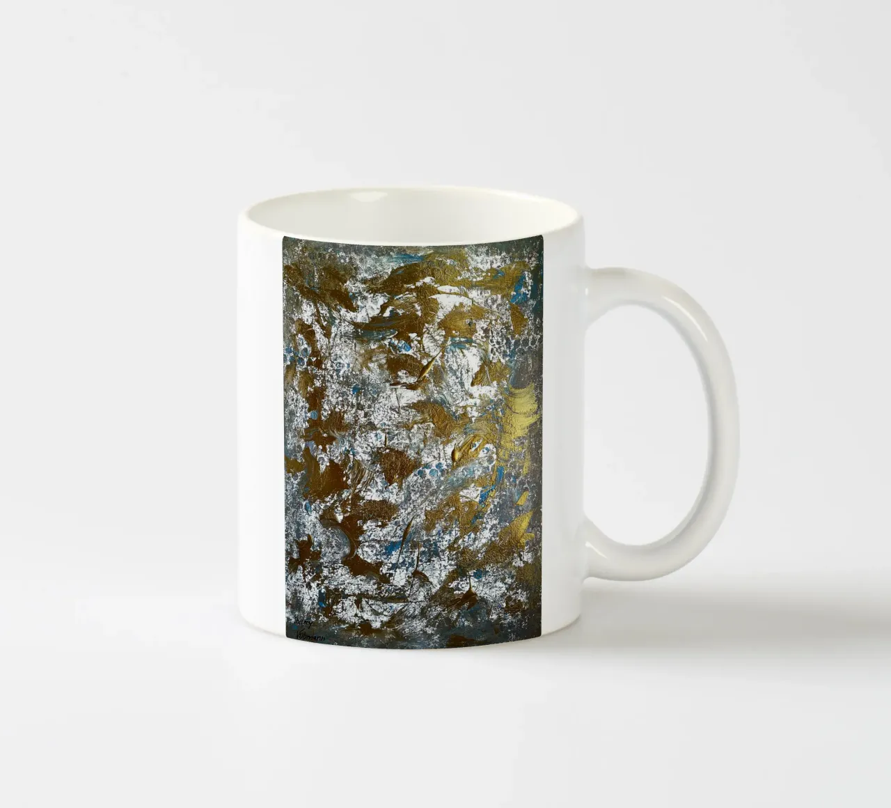 IDEAL GIFT 91 tazza in ceramica da Thierry Vobmann Abstract painting