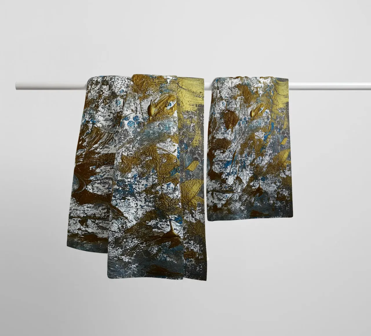 IDEAL GIFT 91 towel by Thierry Vobmann Abstract painting