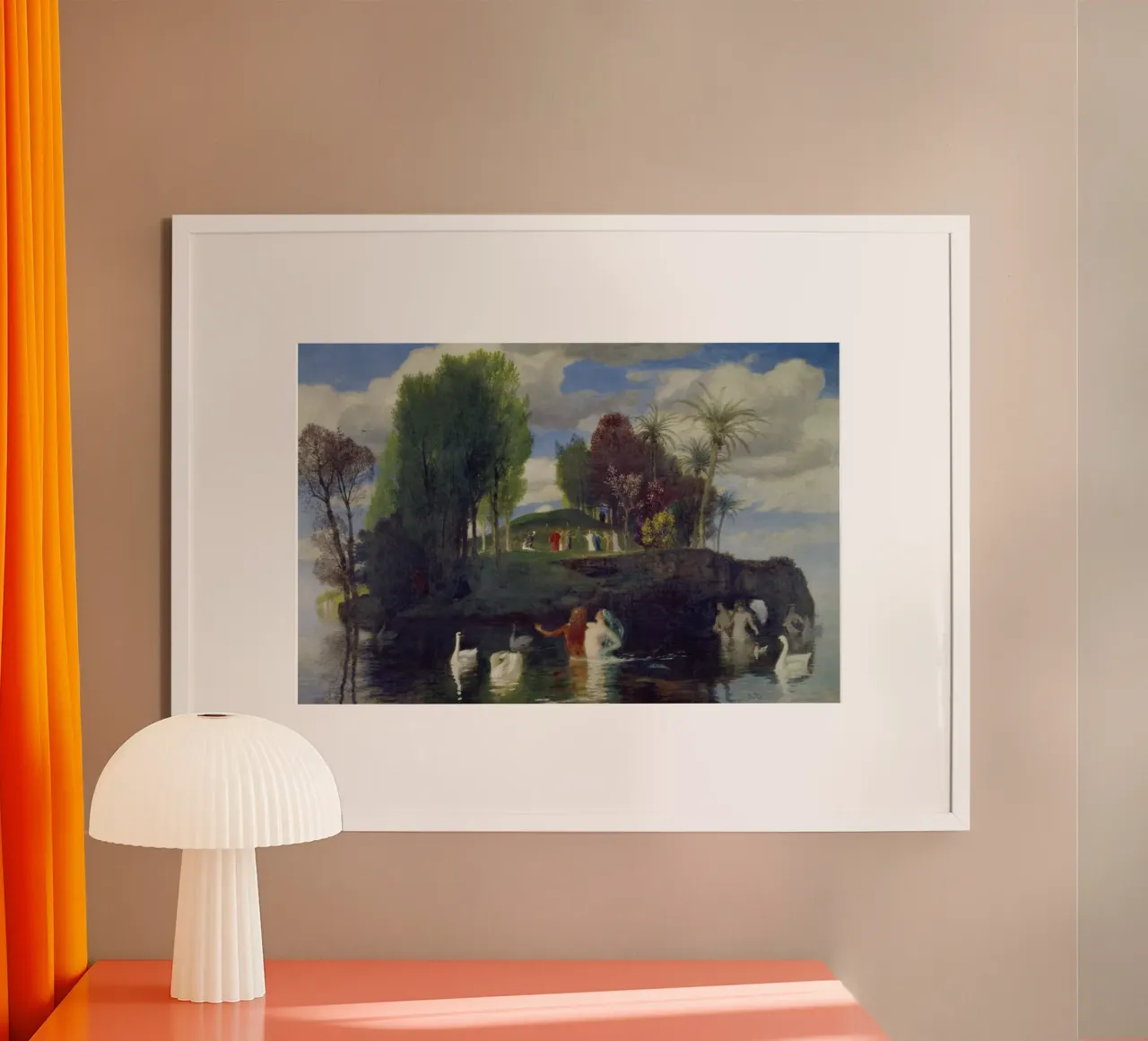 Arnold Böcklin - Insel des Lebens Poster von ARTOTHEK