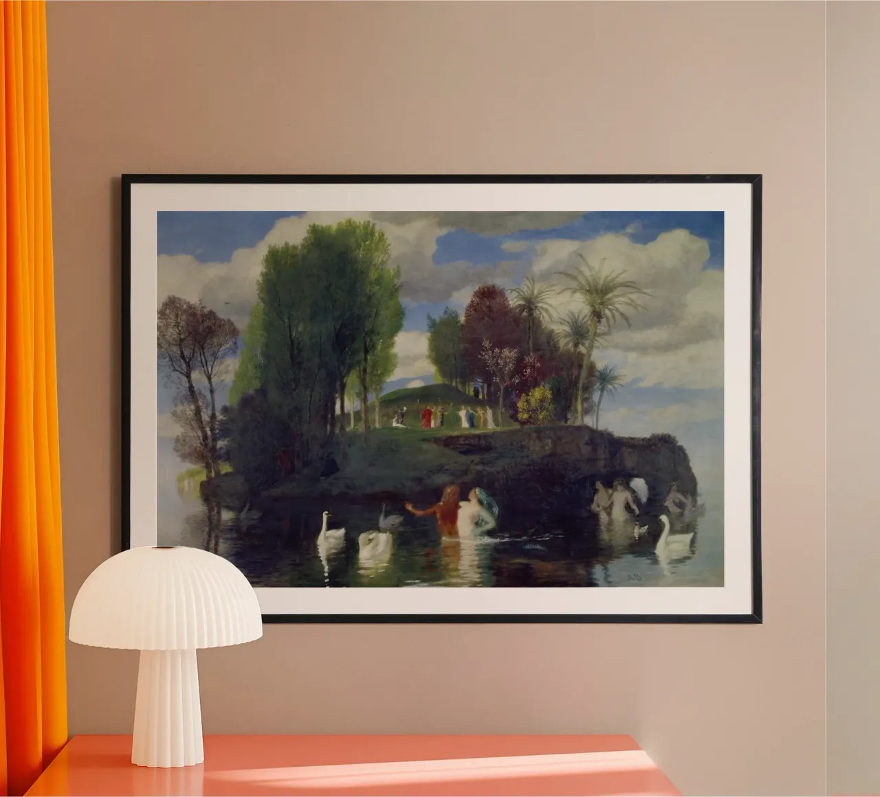 Arnold Böcklin - Insel des Lebens Poster von ARTOTHEK