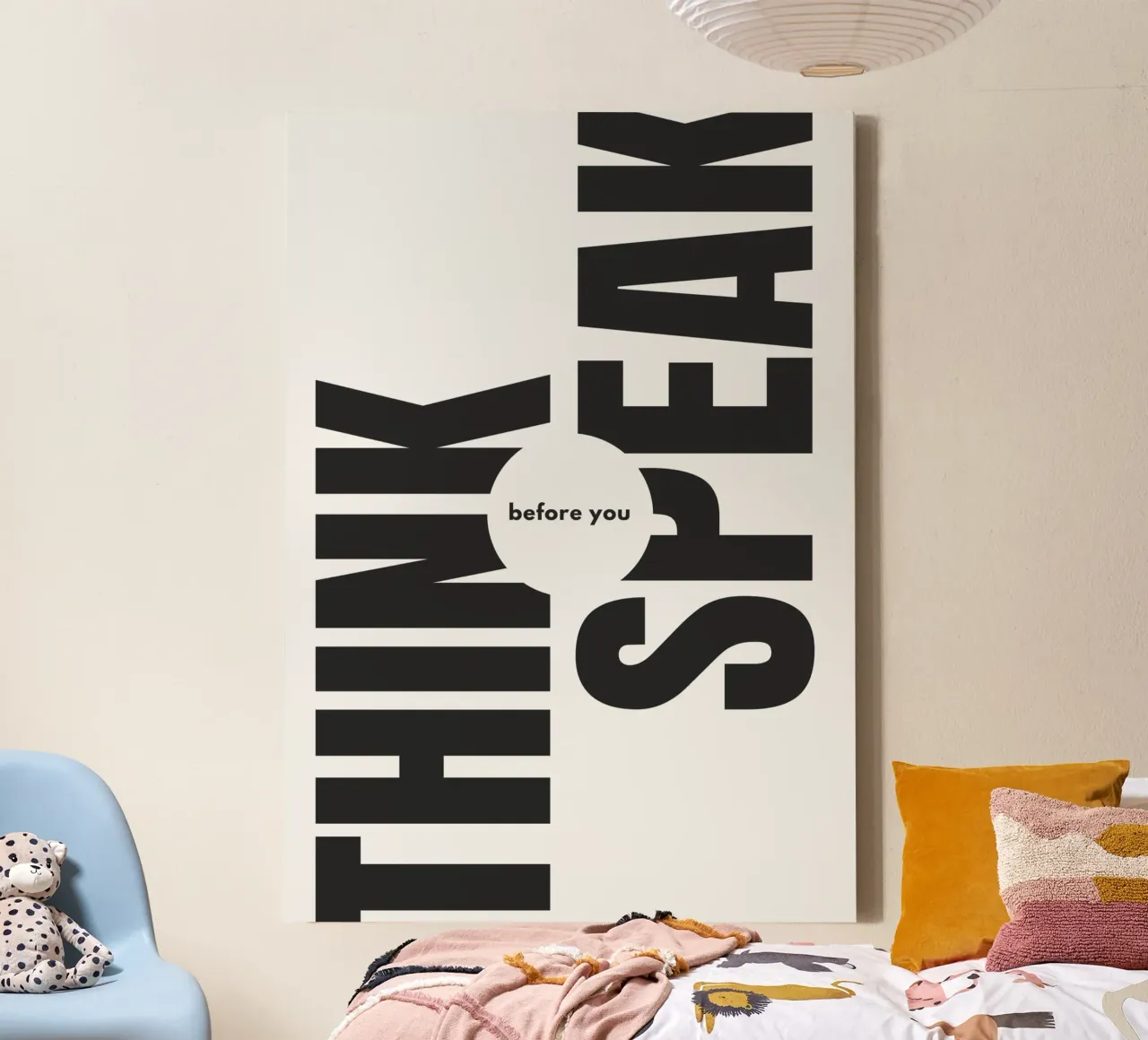 THINK BEFORE YOU SPEAK tela da Einfach Uebel