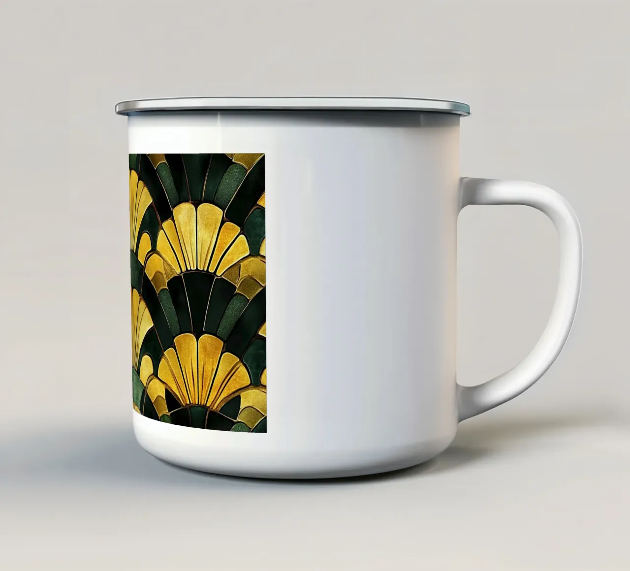 Art déco tazza in smalto da Nikis Art Studio