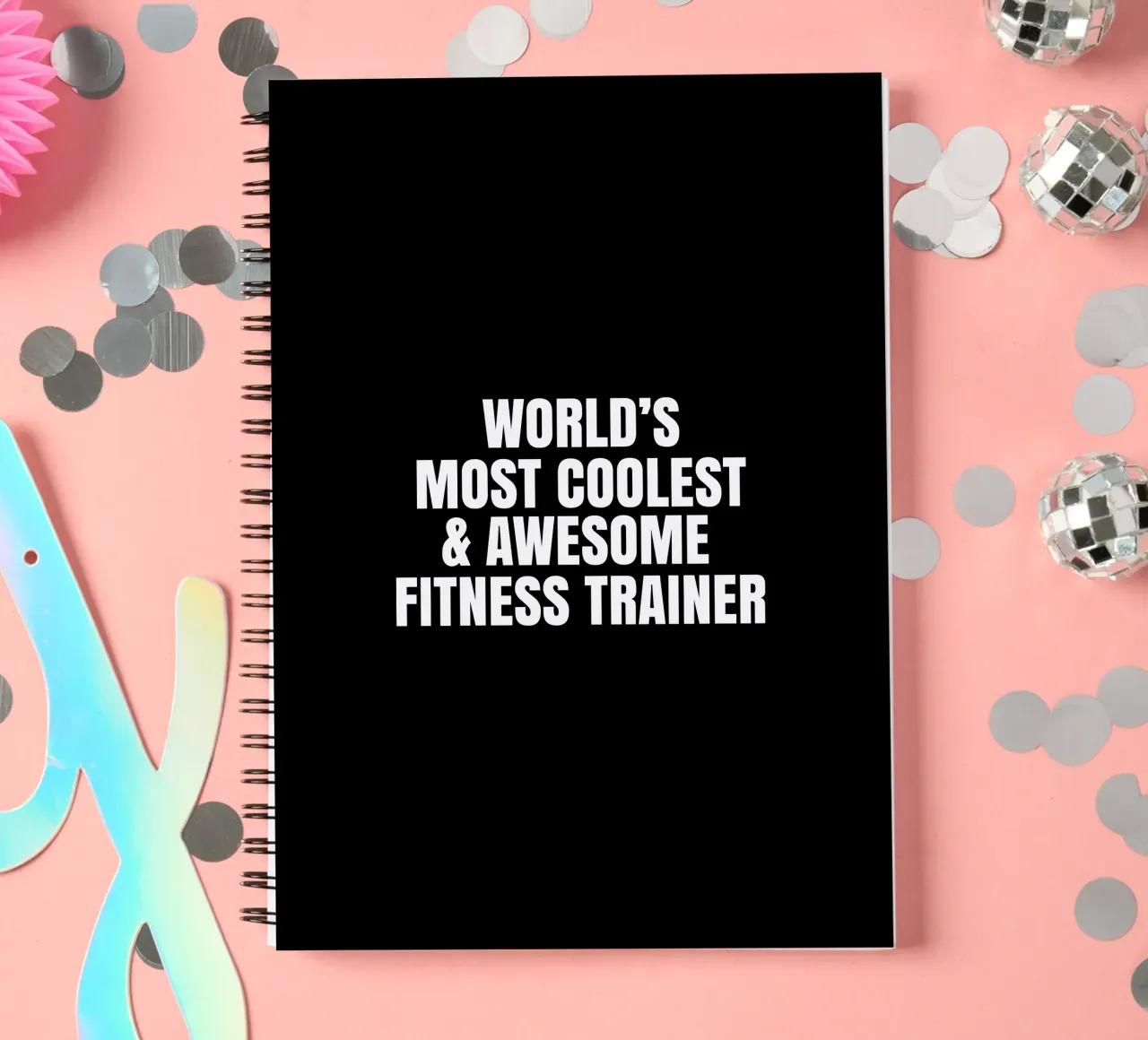 World's most coolest and awesome fitness trainer spiral notebook by happieeagle
