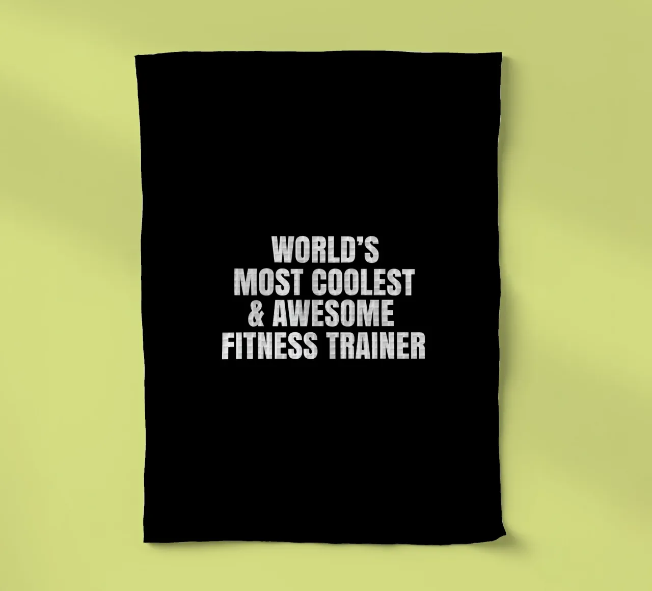 World's most coolest and awesome fitness trainer tea towel by happieeagle