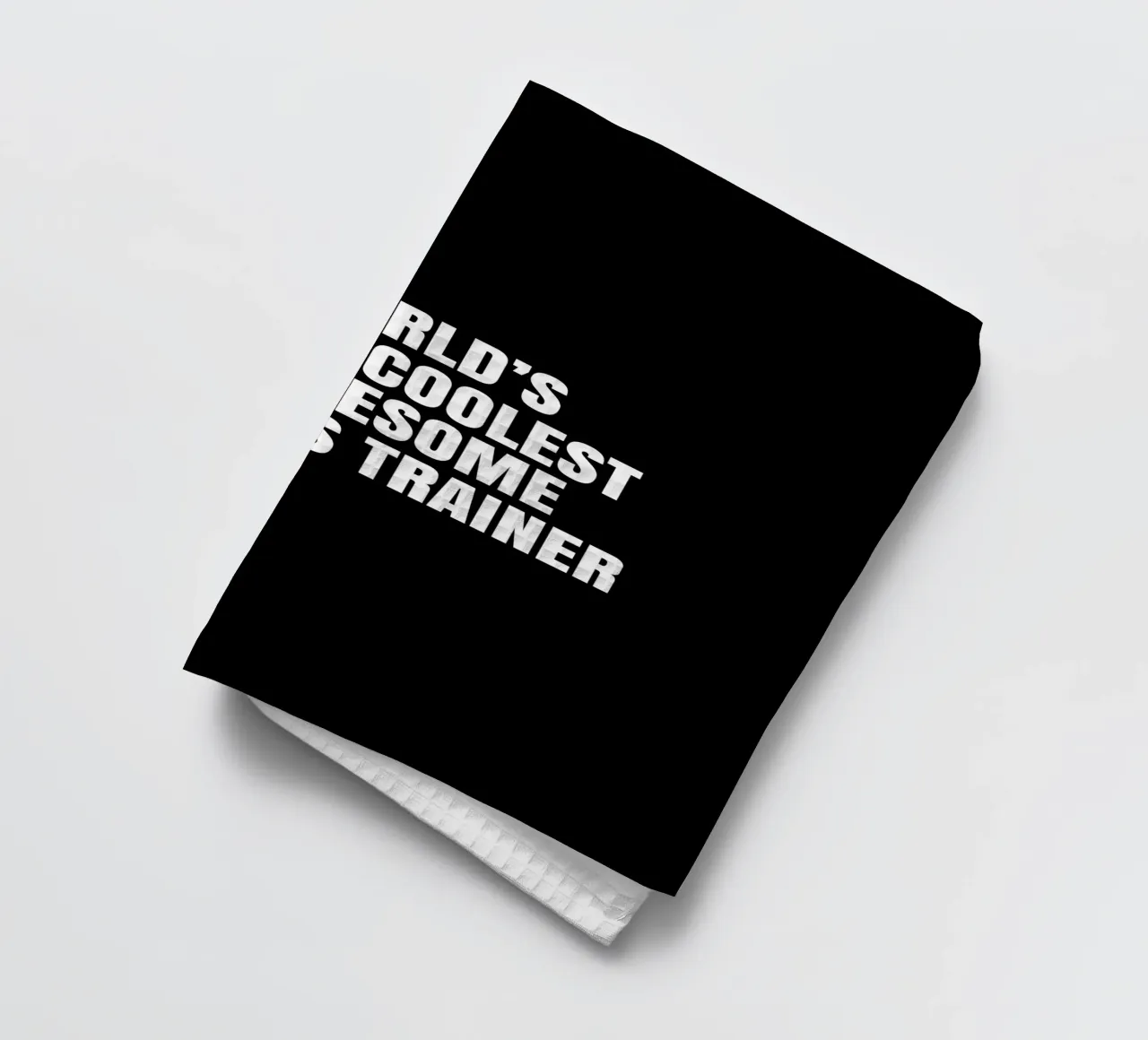 World's most coolest and awesome fitness trainer tea towel by happieeagle
