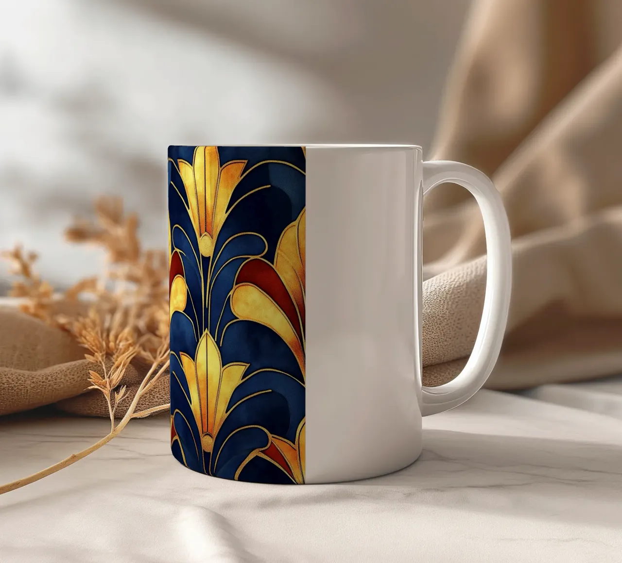 Art déco tazza in ceramica da Nikis Art Studio