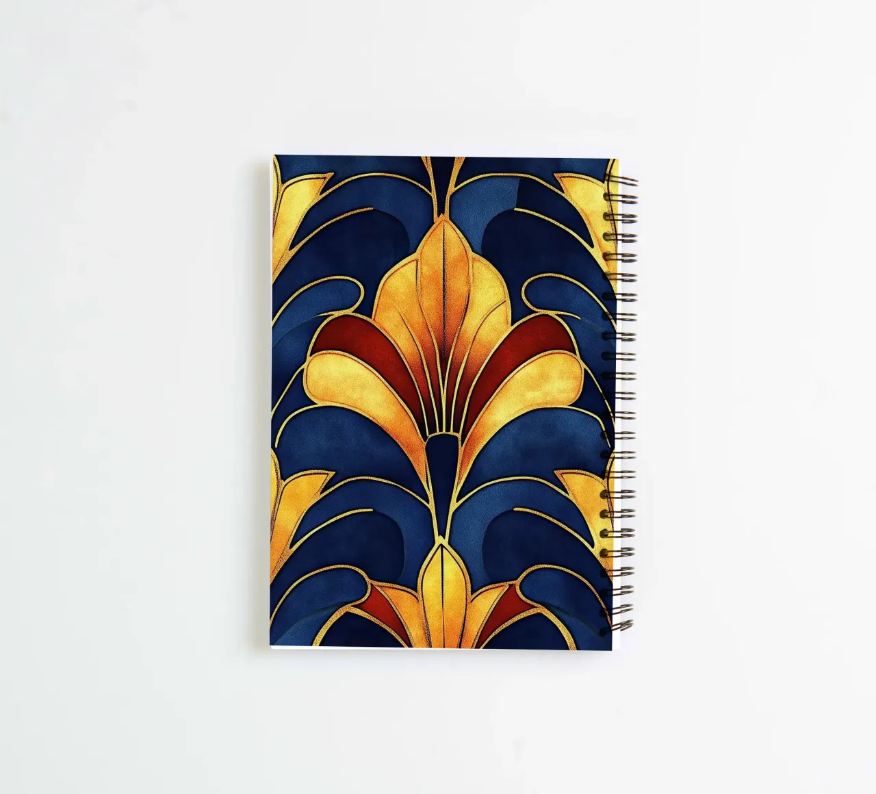 Art déco spiral notebook by Nikis Art Studio