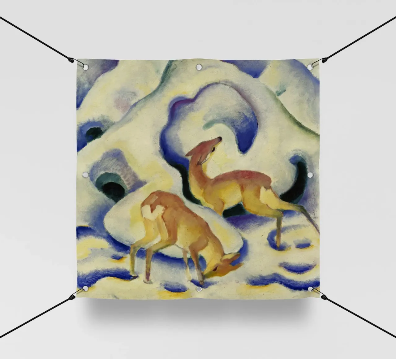 Franz Marc - Cervo nella neve telo in pvc da ARTOTHEK