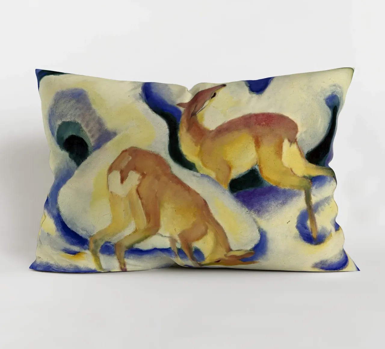 Franz Marc - Cervo nella neve cuscino da ARTOTHEK