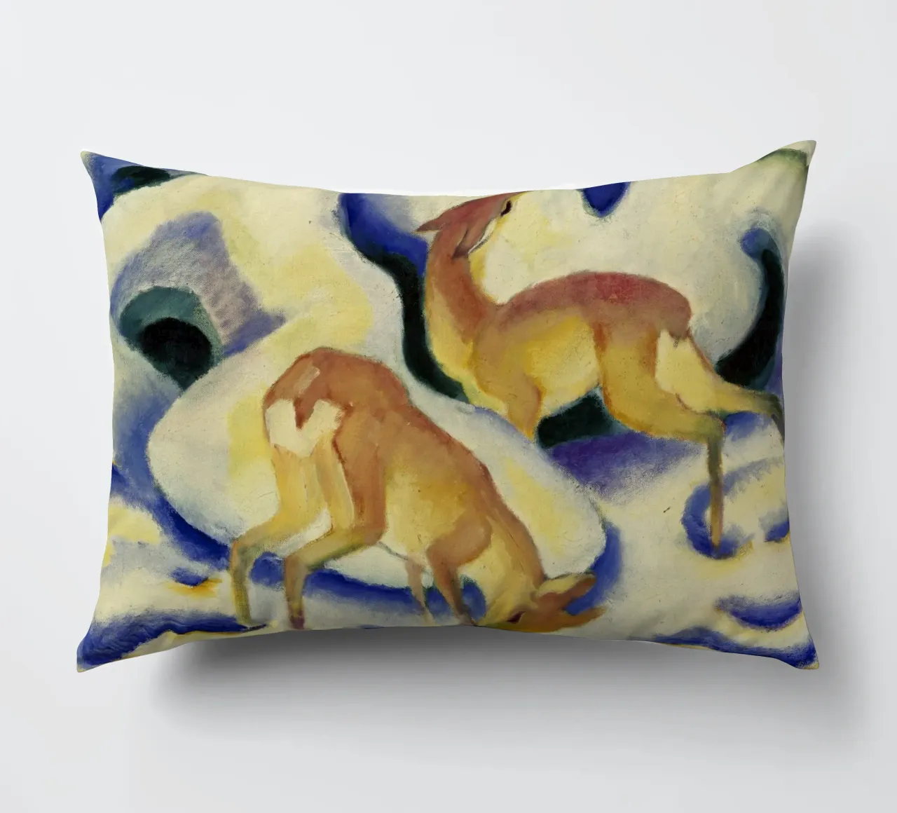 Franz Marc - Cervo nella neve cuscino da ARTOTHEK