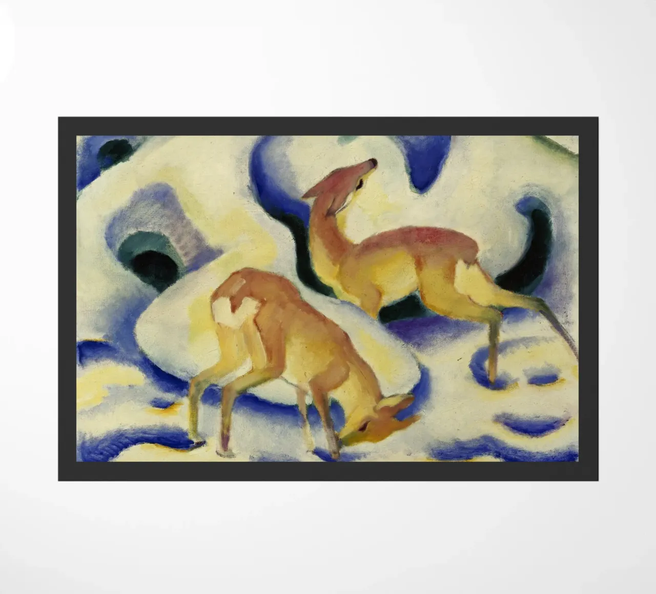 Franz Marc - Cervo nella neve zerbino da ARTOTHEK