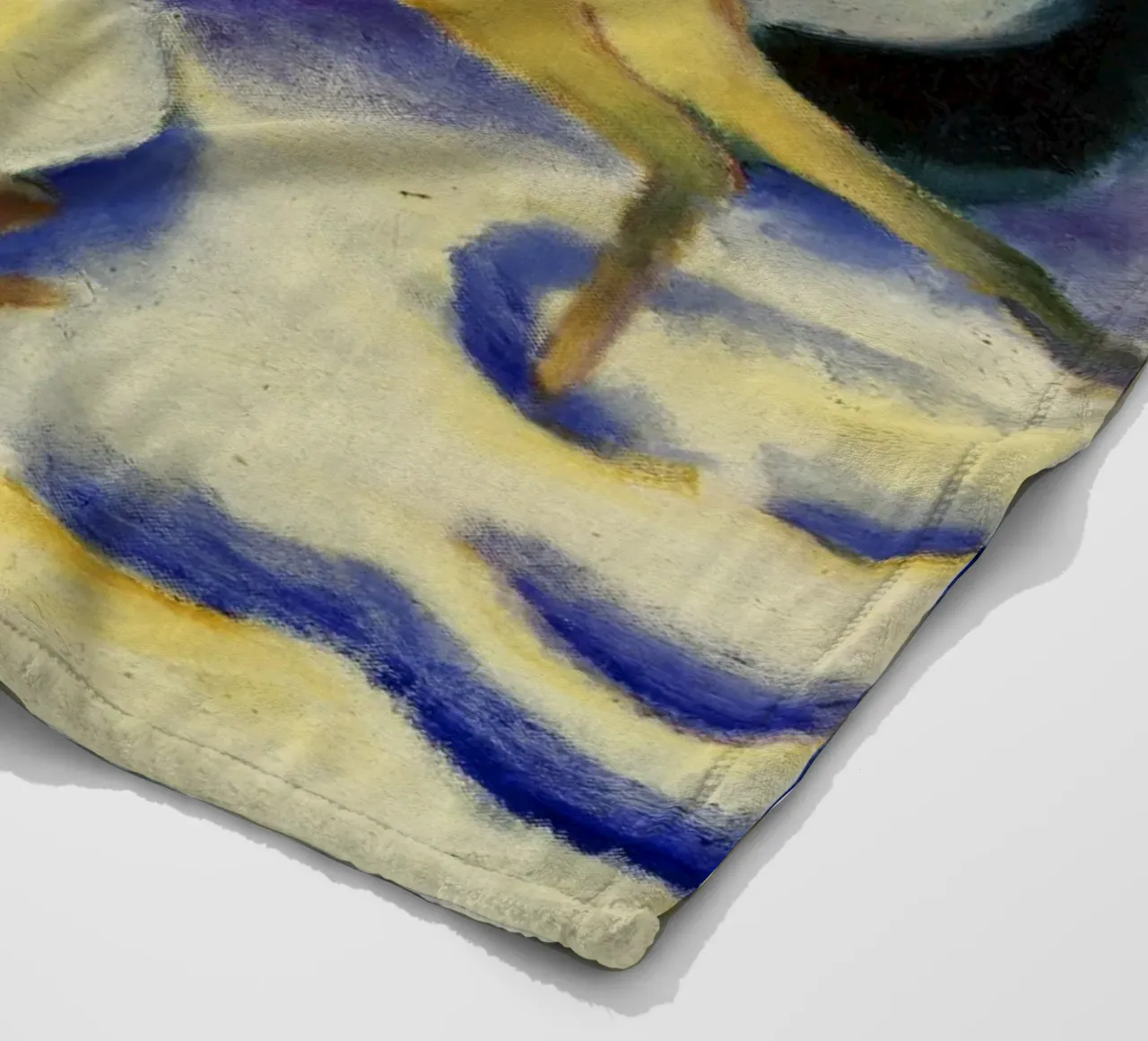 Franz Marc - Cervo nella neve coperta in pile da ARTOTHEK