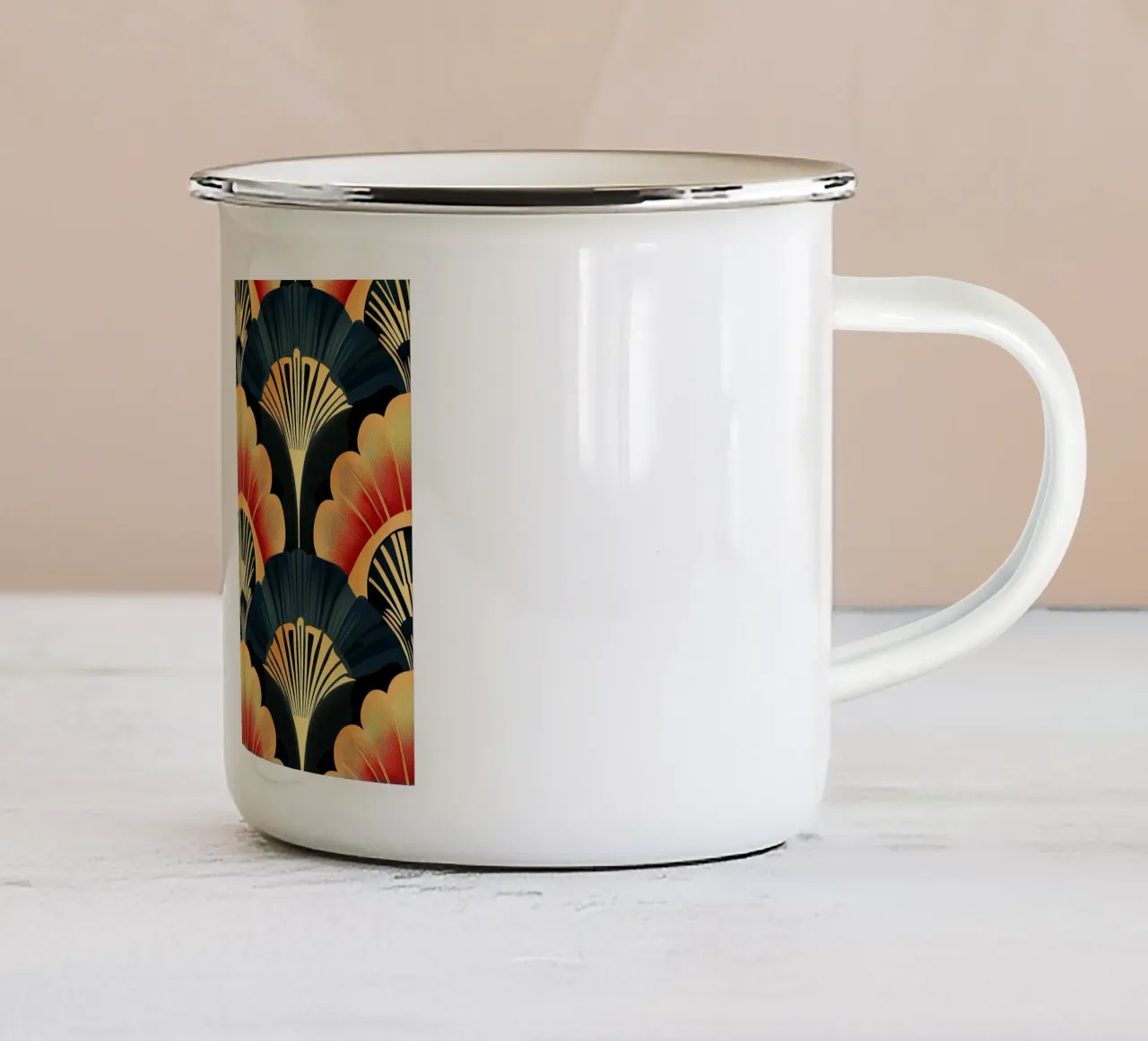 Art déco "Ornament of the Ages" tazza in smalto da Nikis Art Studio