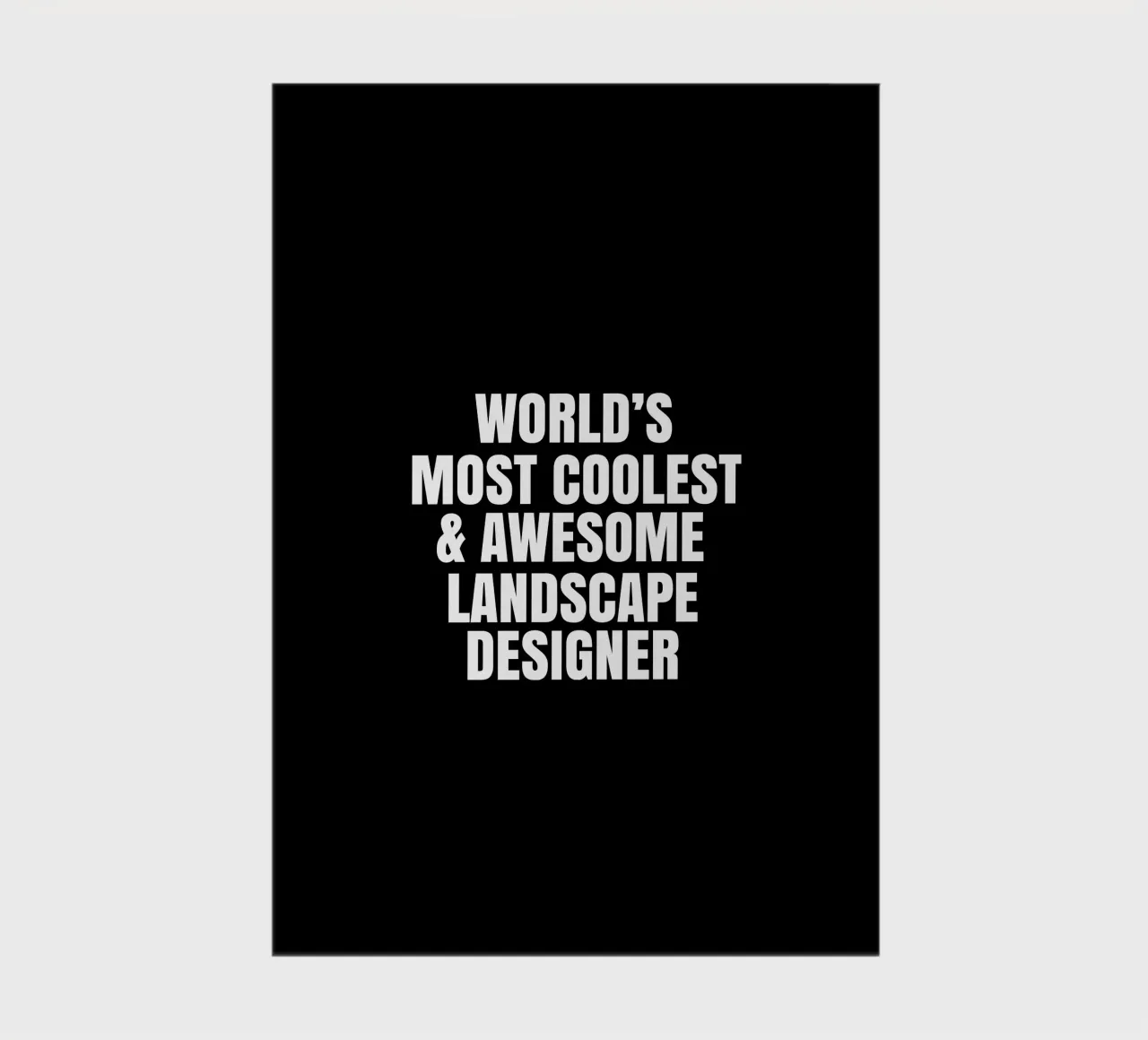 World's most coolest and awesome landscape designer notebook by happieeagle