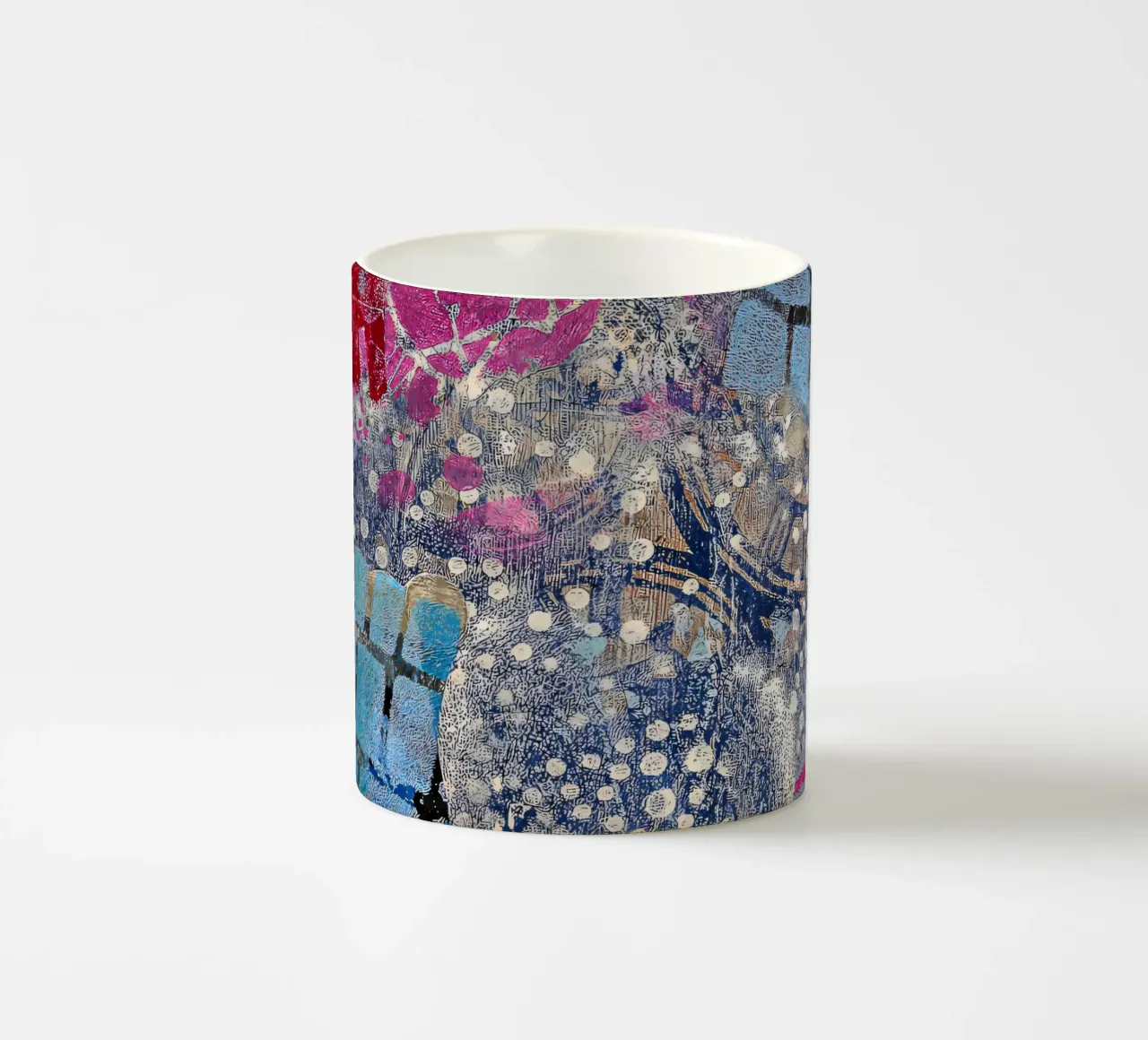 Deep dive magenta/blue tazza in ceramica da Edenart