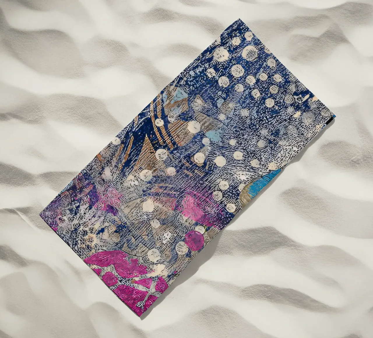 Deep dive magenta/blue telo mare da Edenart