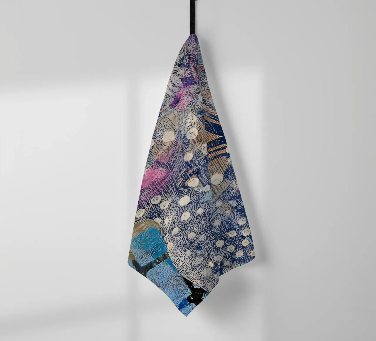 Deep dive magenta/blue canovaccio da cucina da Edenart