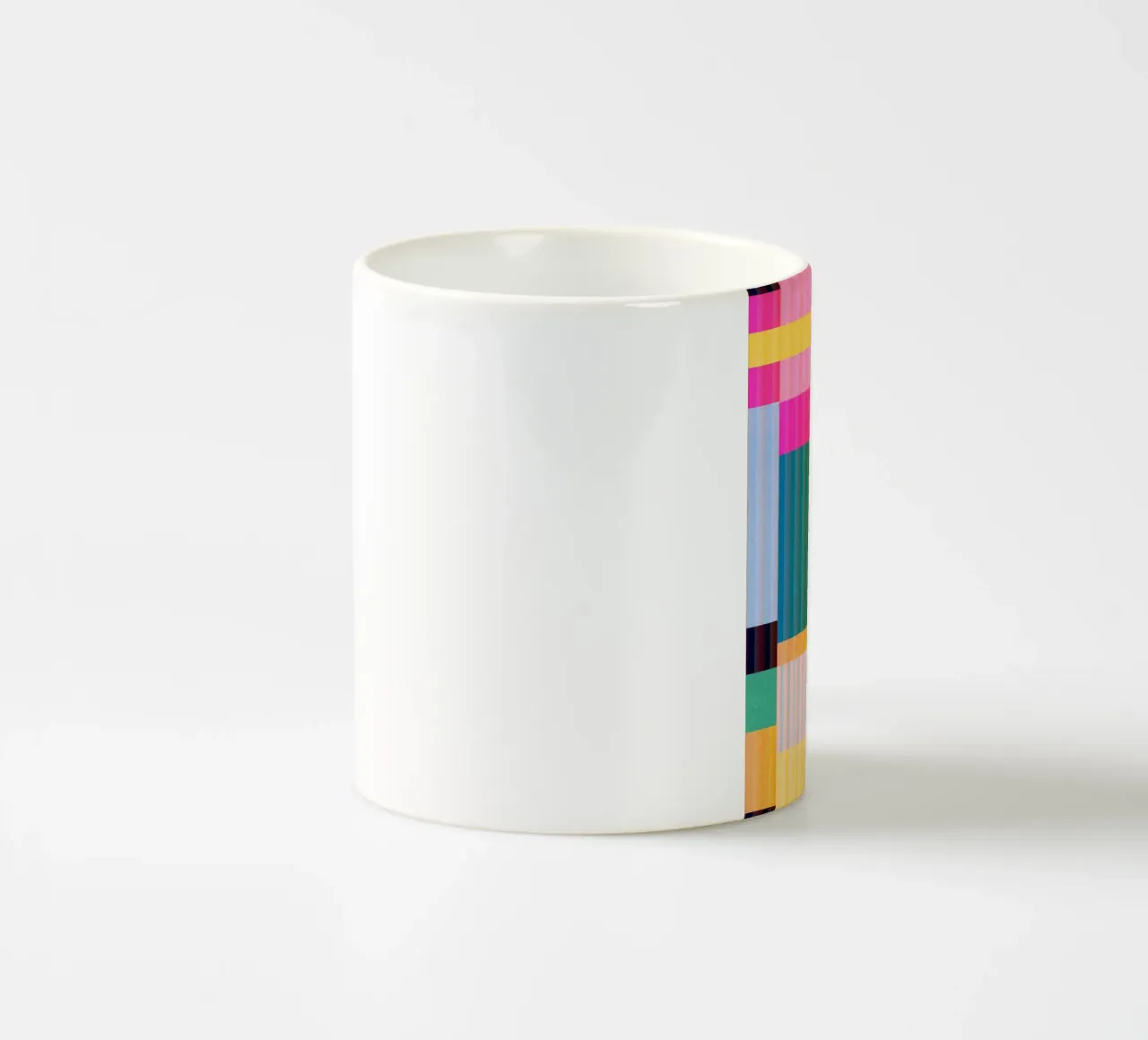 Kleurrijke geometrische abstracte kunst 22 keramische mok van Gaite