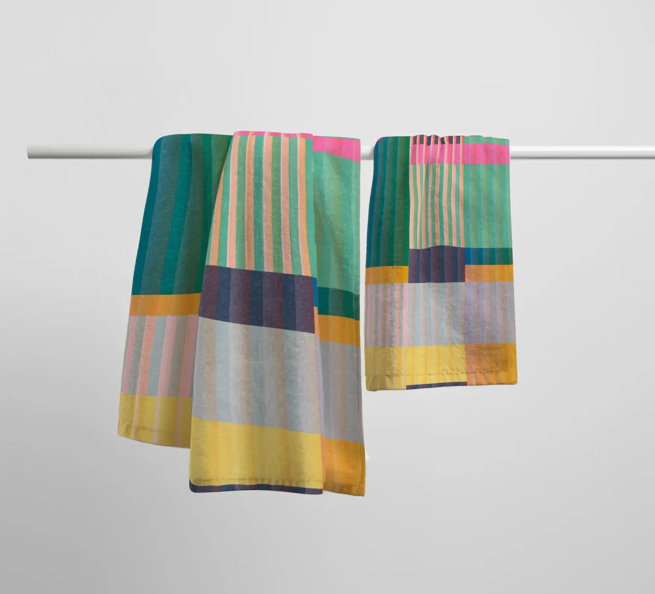 Arte astratta geometrica colorata 22 asciugamano da bagno da Gaite