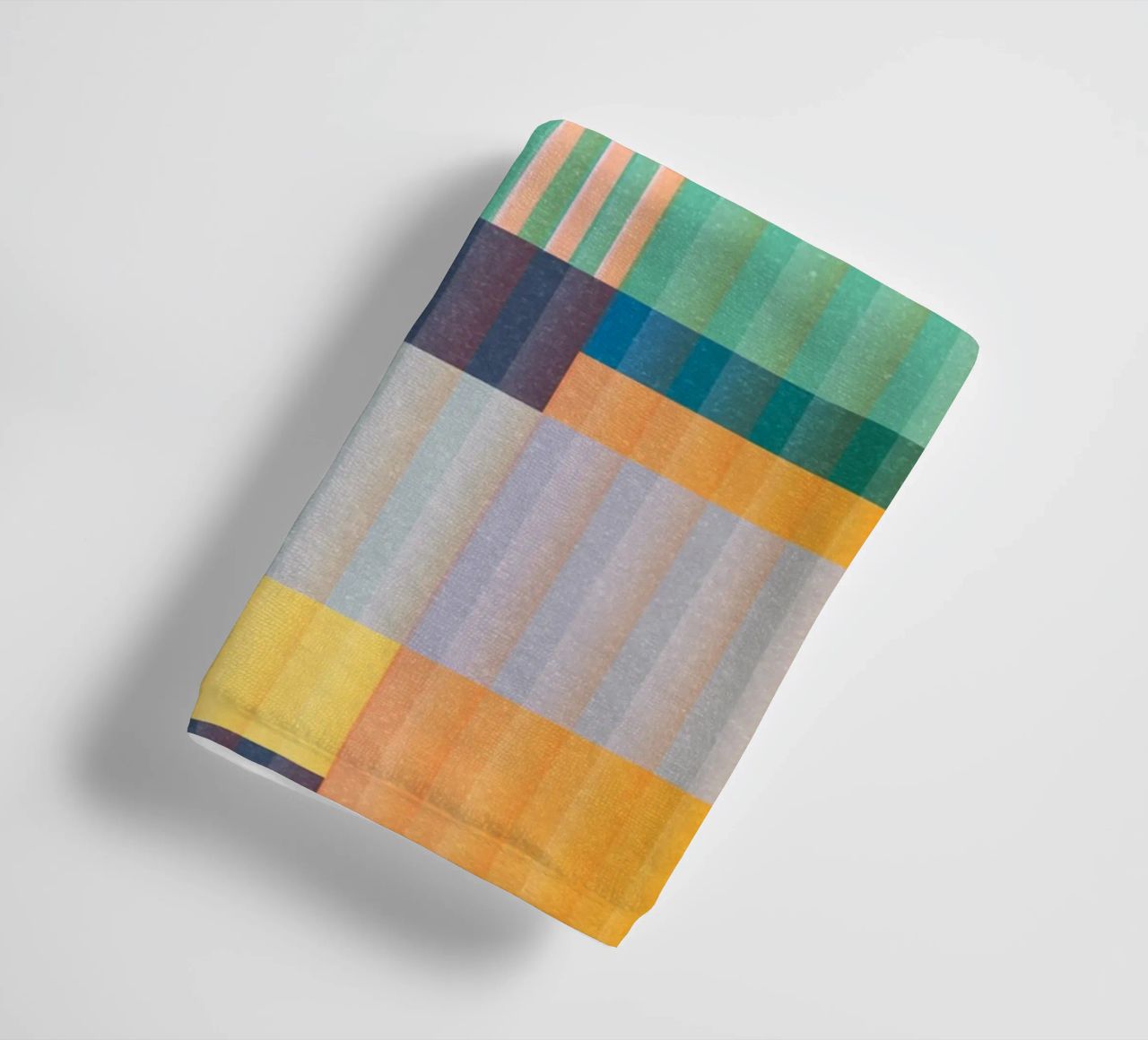 Kleurrijke geometrische abstracte kunst 22 badhanddoek van Gaite