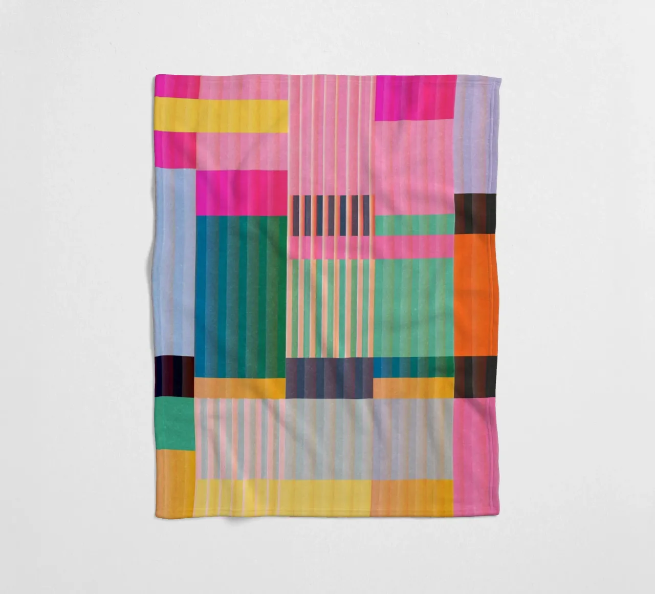 Colorful Geometric Abstract Art 22 fleece blanket by Gaite