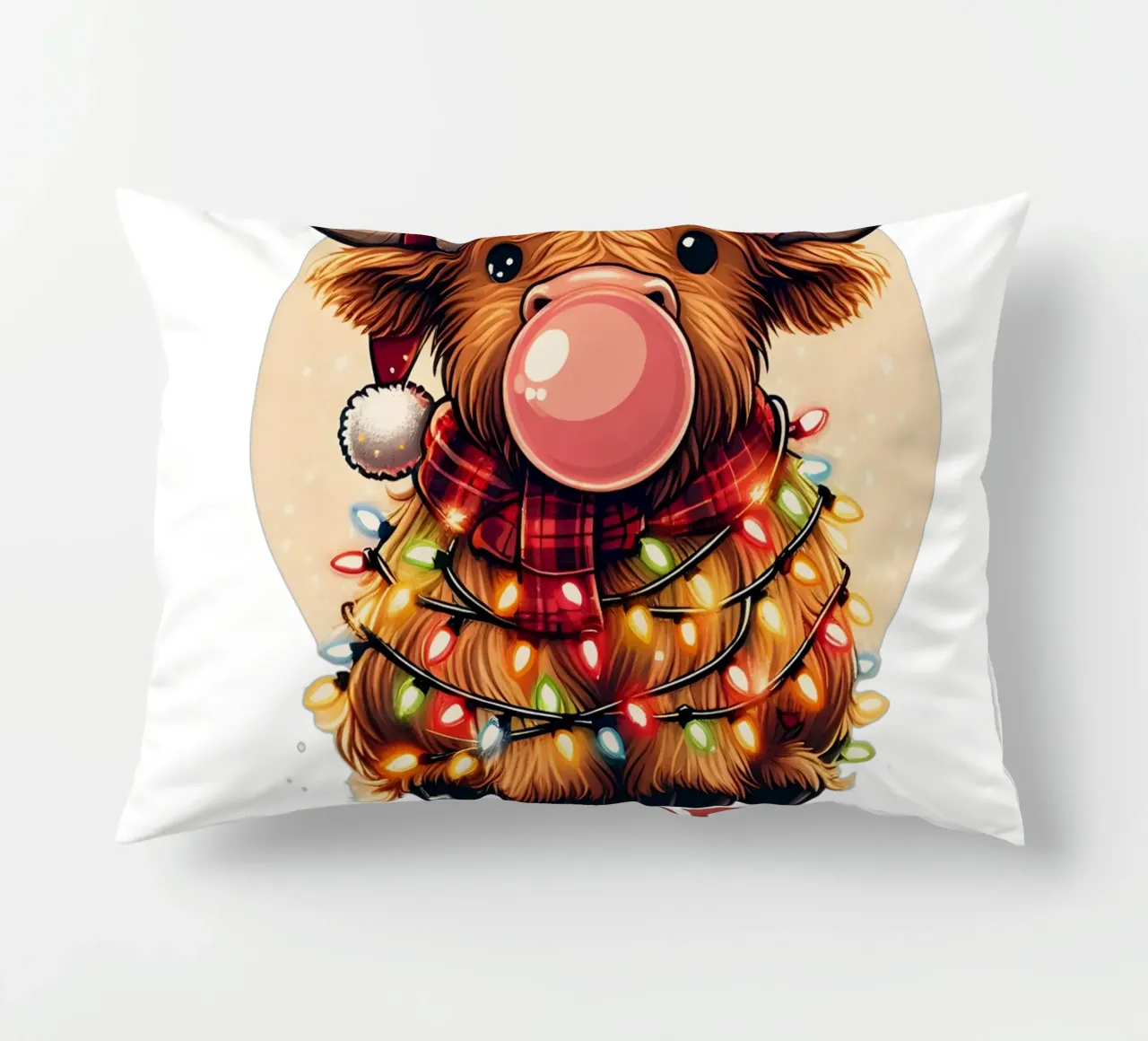 Have yourself a MOOEY little Christmas cuscino da edsonramosart