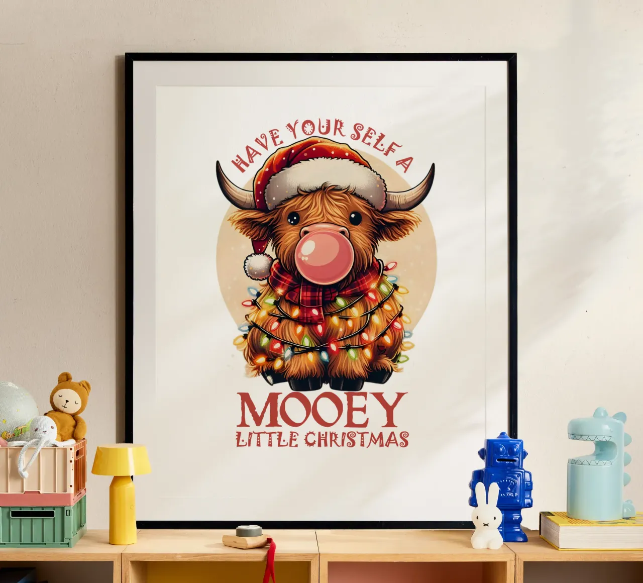 Have yourself a MOOEY little Christmas carta hahnemühle da edsonramosart