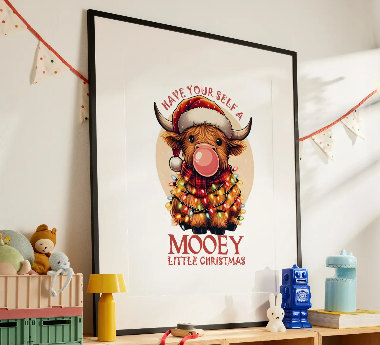Have yourself a MOOEY little Christmas carta hahnemühle da edsonramosart
